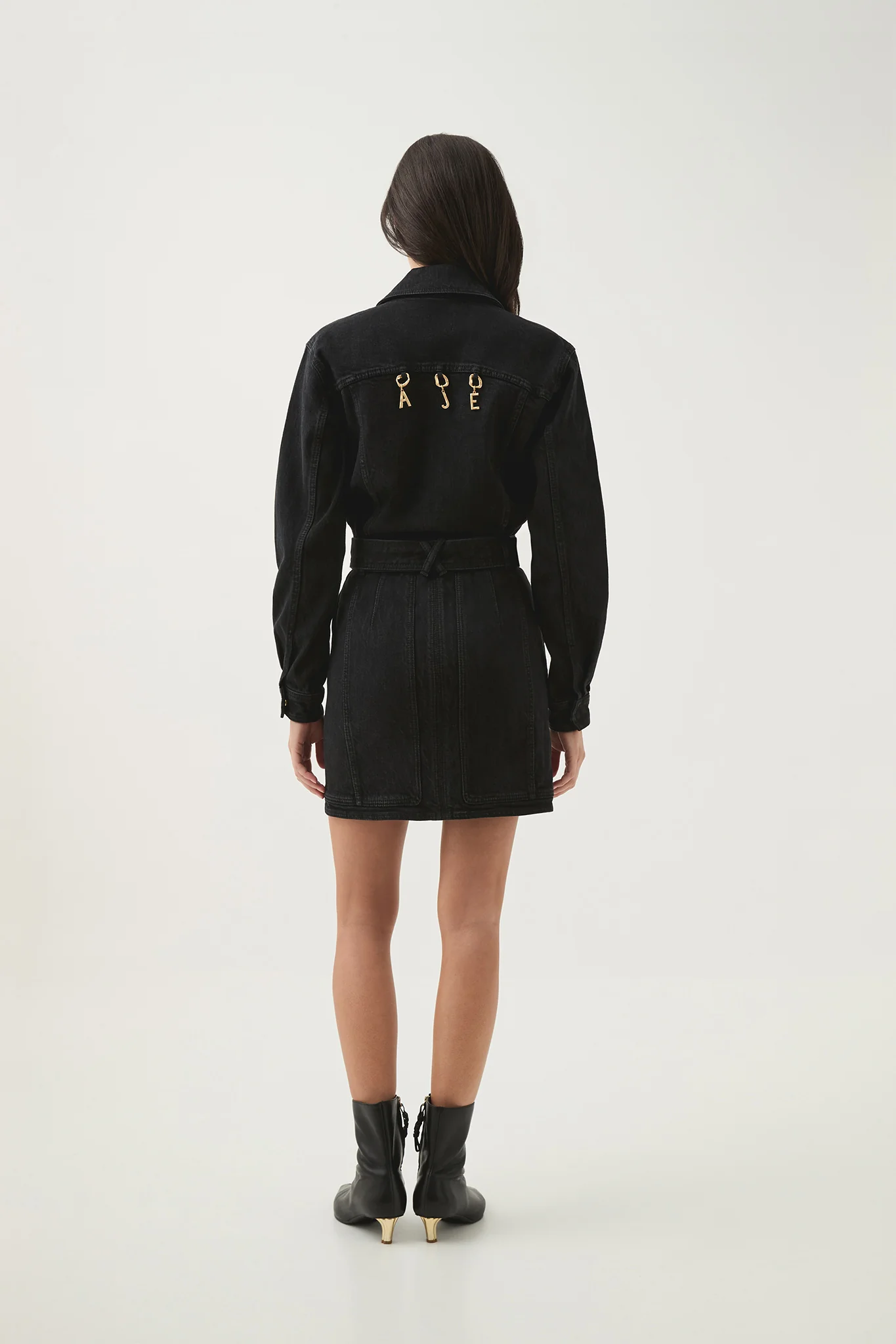 Maya Denim Mini Dress - Image 6