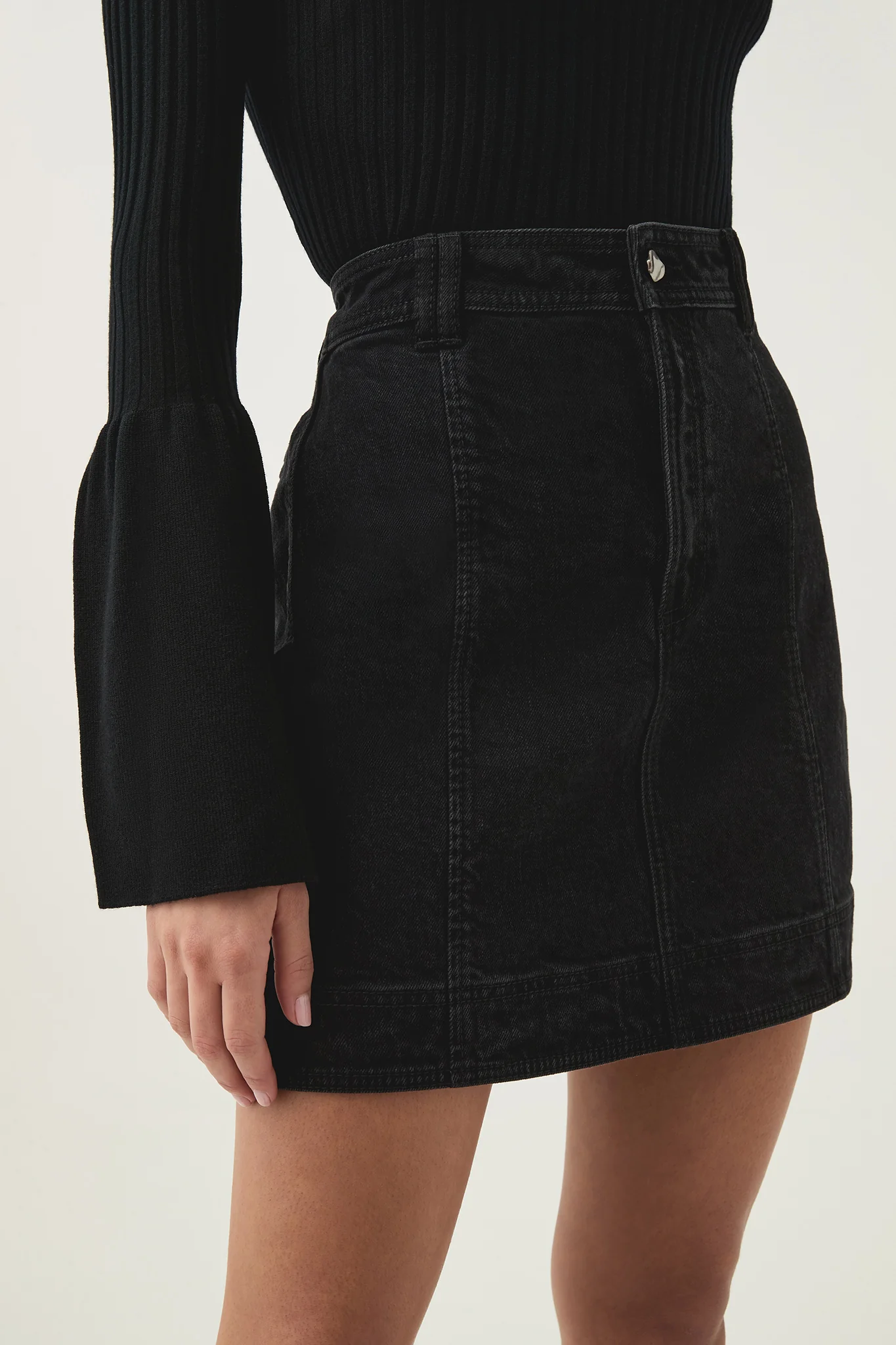 Maya Denim Mini Skirt - Image 4