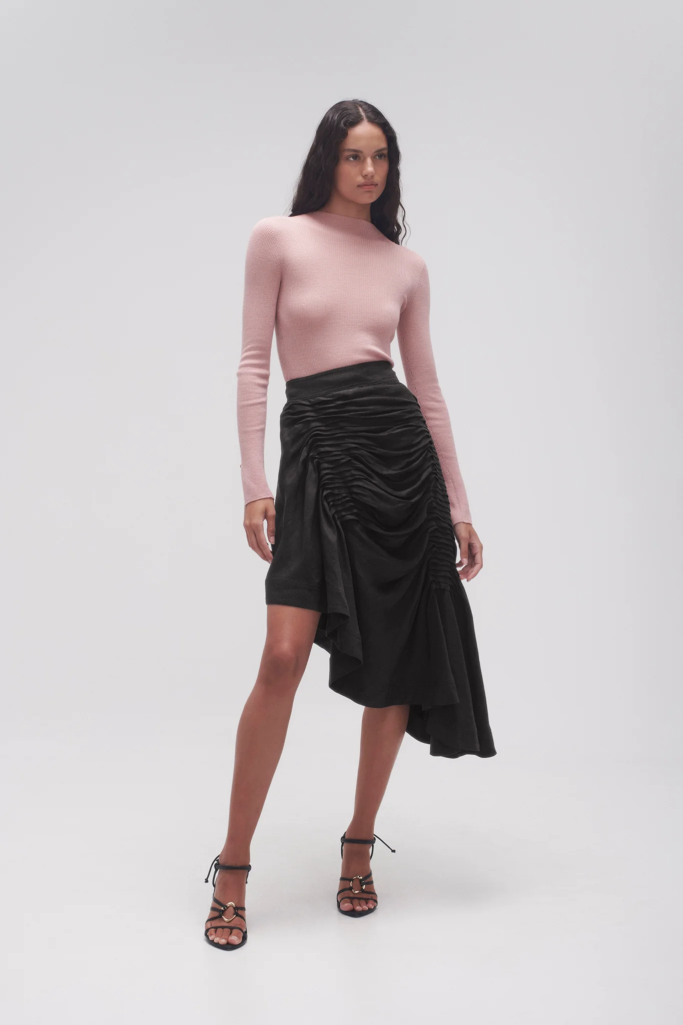 Memoir Asymmetric Midi Skirt - Image 3
