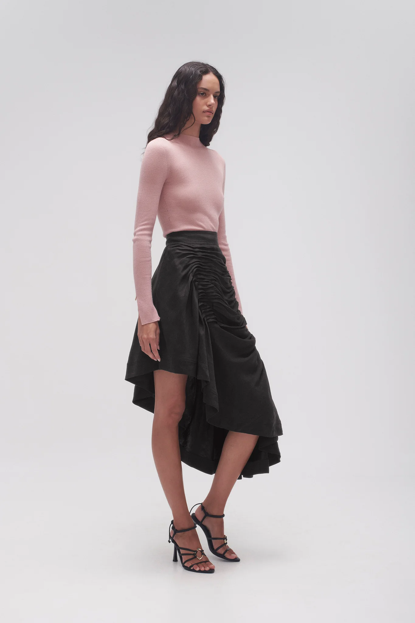 Memoir Asymmetric Midi Skirt - Image 5