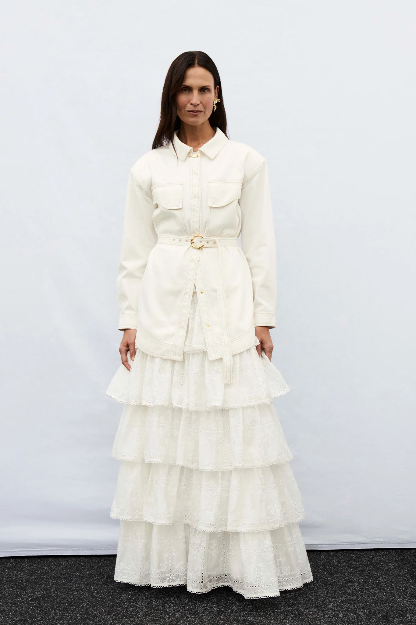 Merritt Embroidered Midi Skirt - Image 8