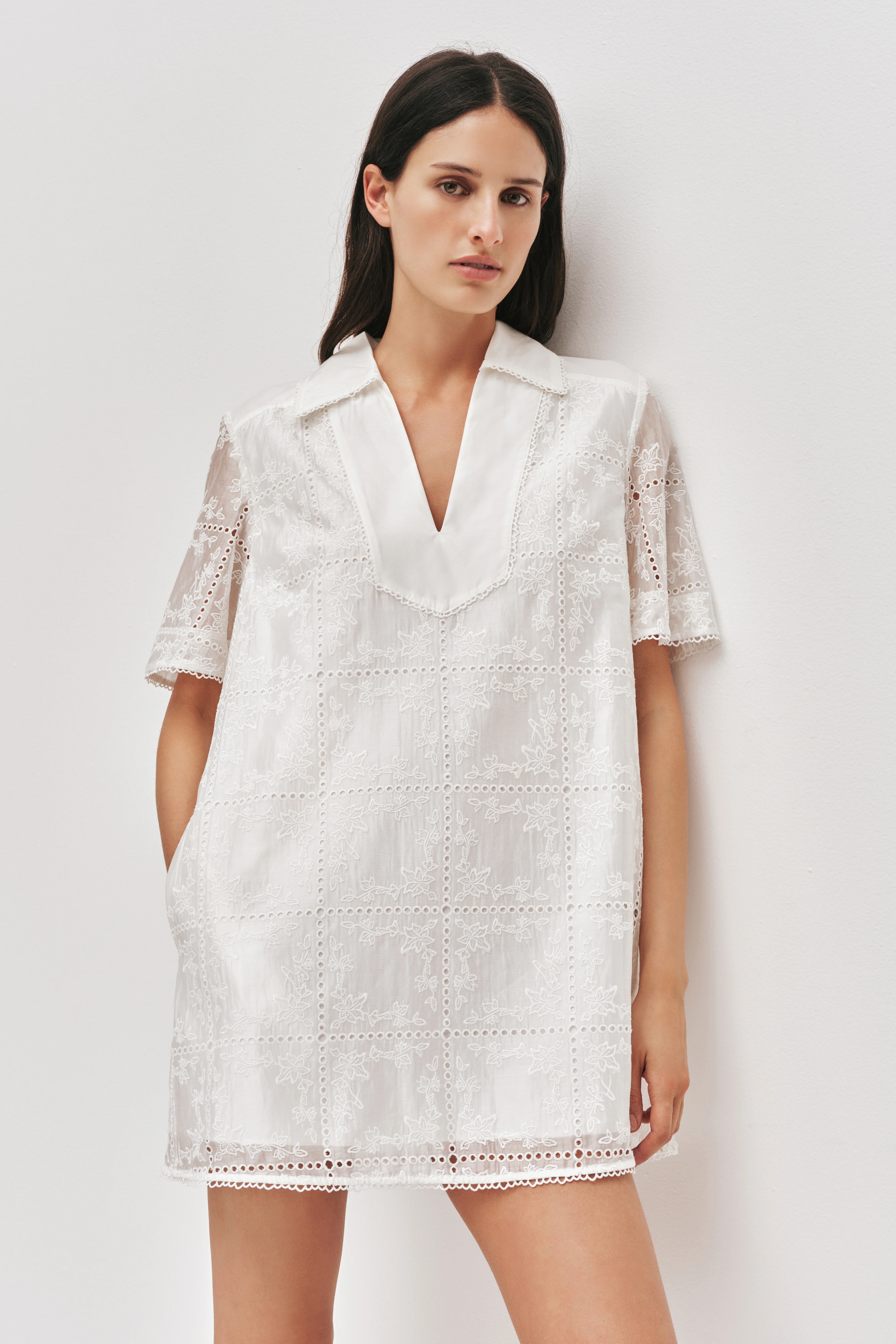 Merritt Embroidered Ss Dress - Image 3