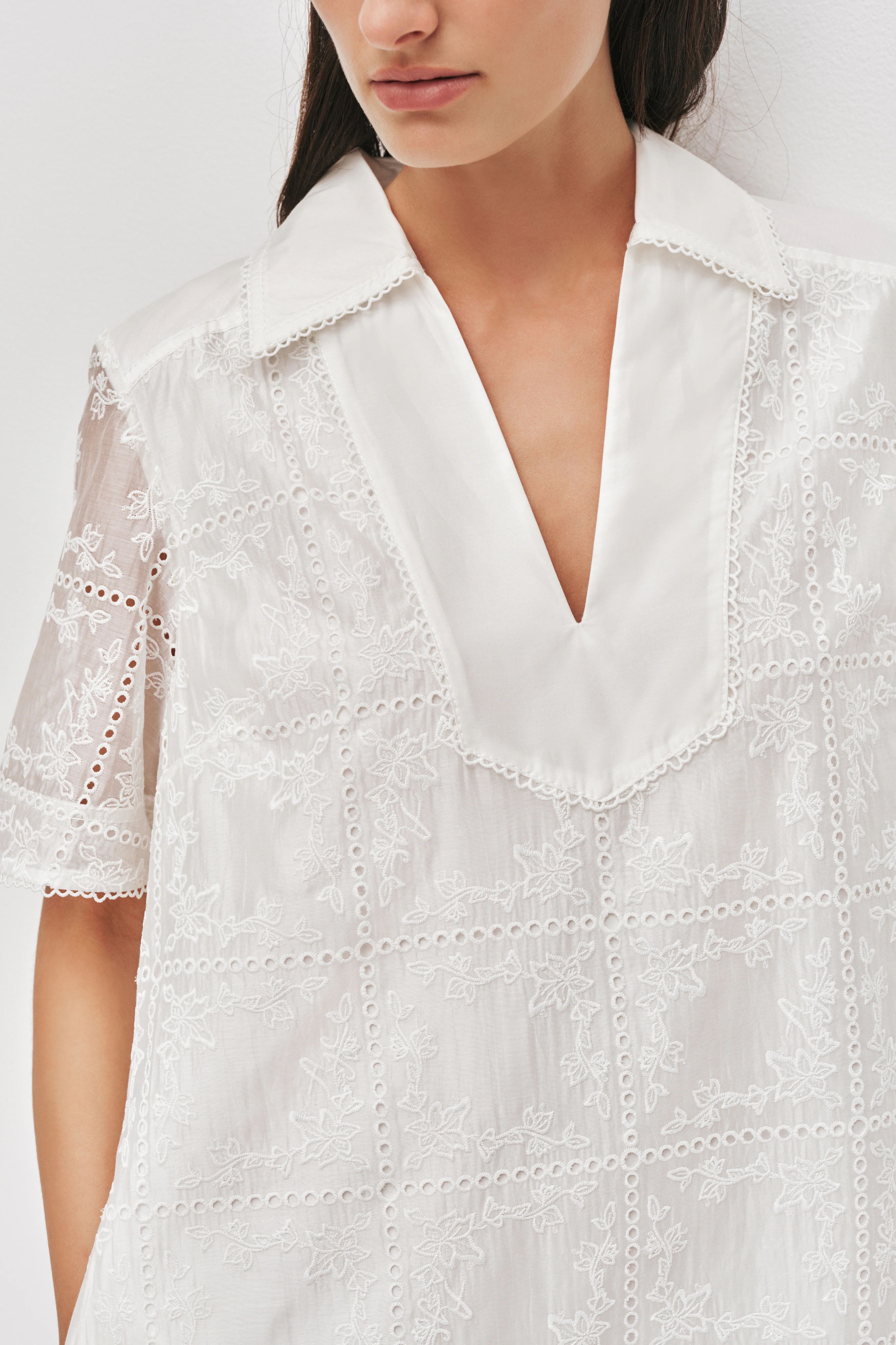 Merritt Embroidered Ss Dress - Image 4