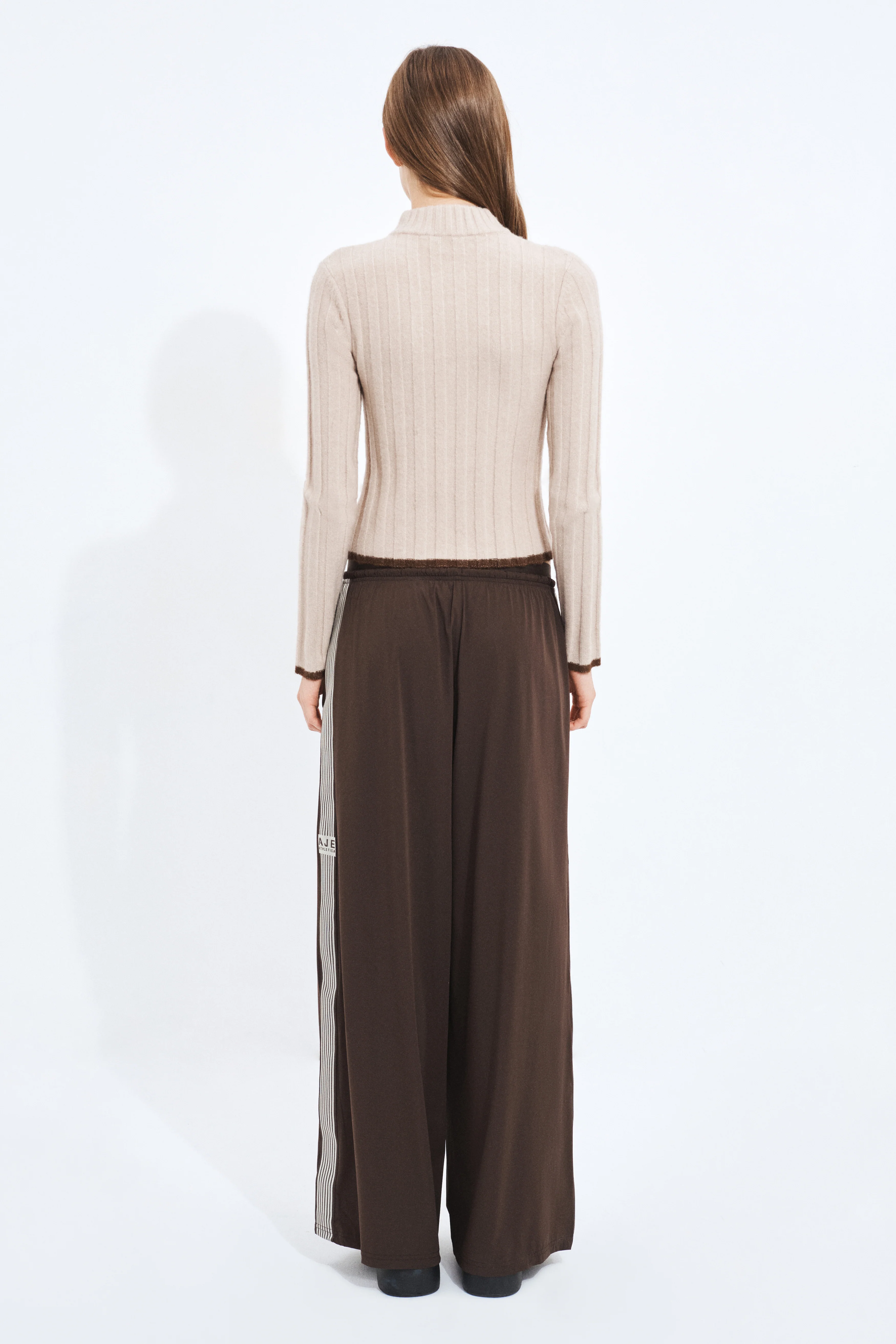 Mock Neck Rib Knit Top - Image 5