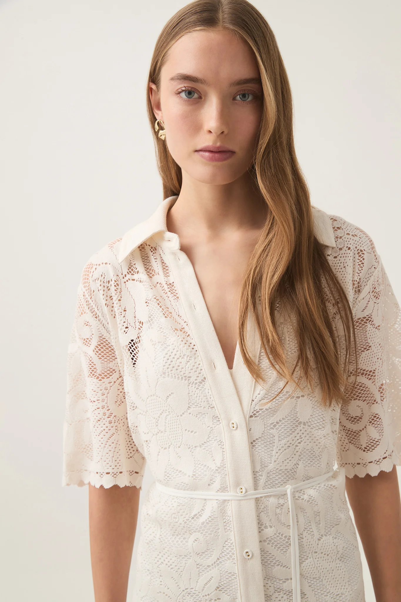 Muses Lace Mini Dress - Image 3