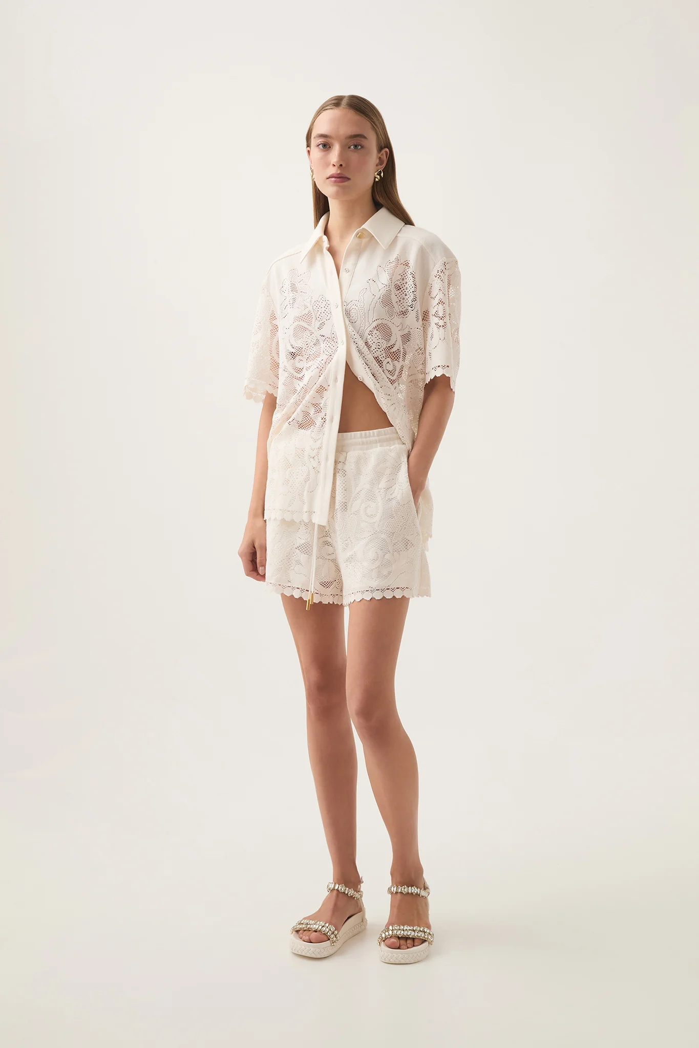 Muses Lace Oversize Shirt - Image 4