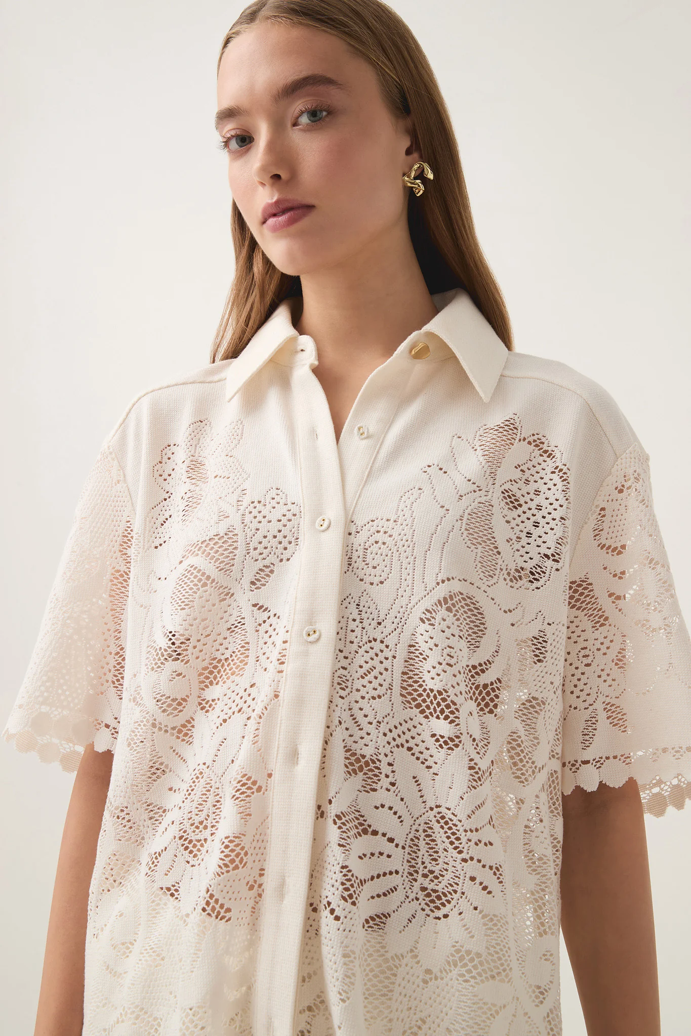 Muses Lace Oversize Shirt - Image 6