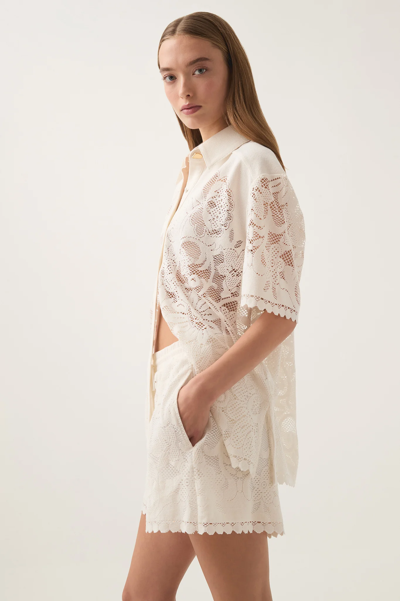 Muses Lace Oversize Shirt - Image 7