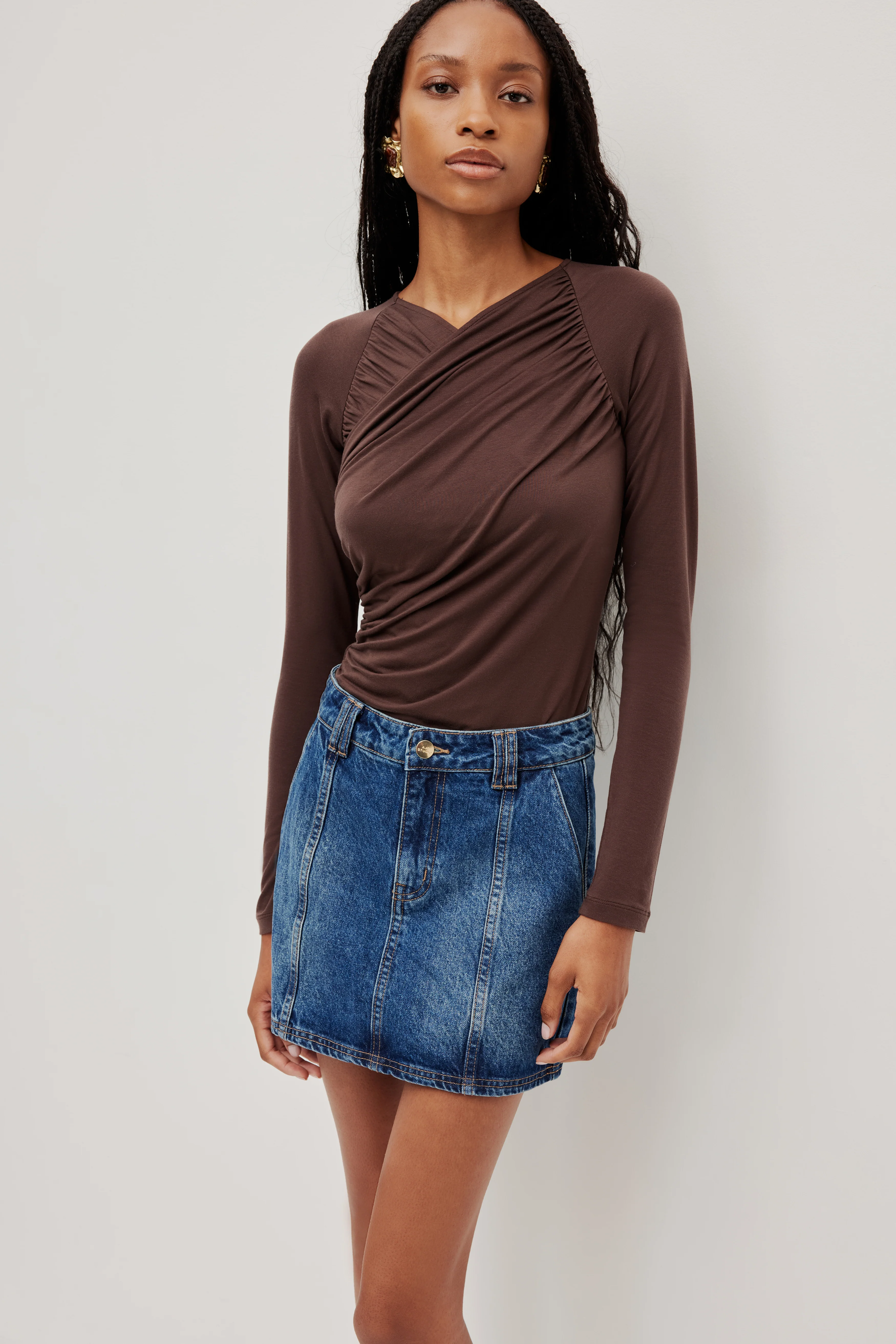 Myles Denim Mini Skirt - Image 3