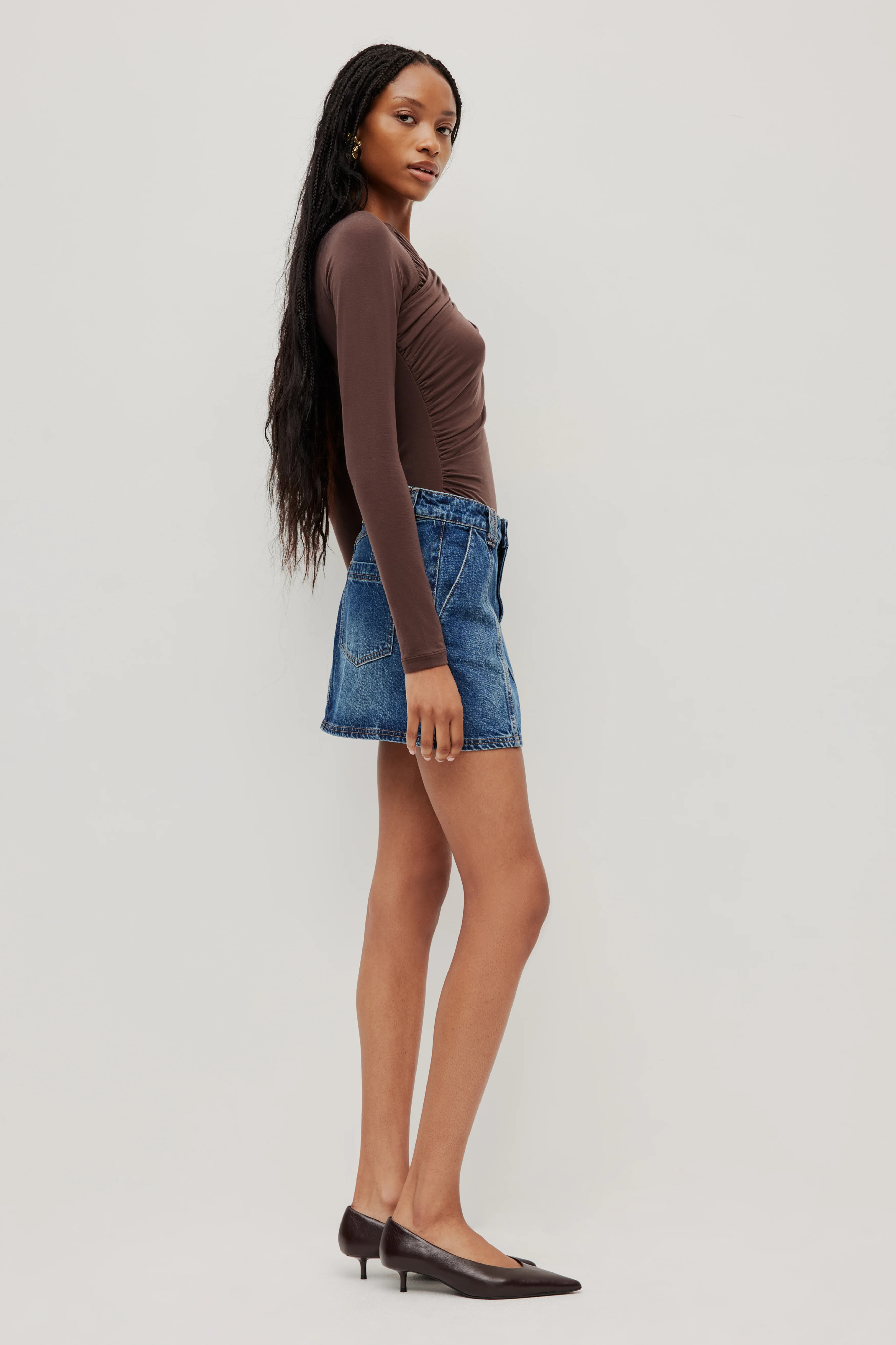 Myles Denim Mini Skirt - Image 5
