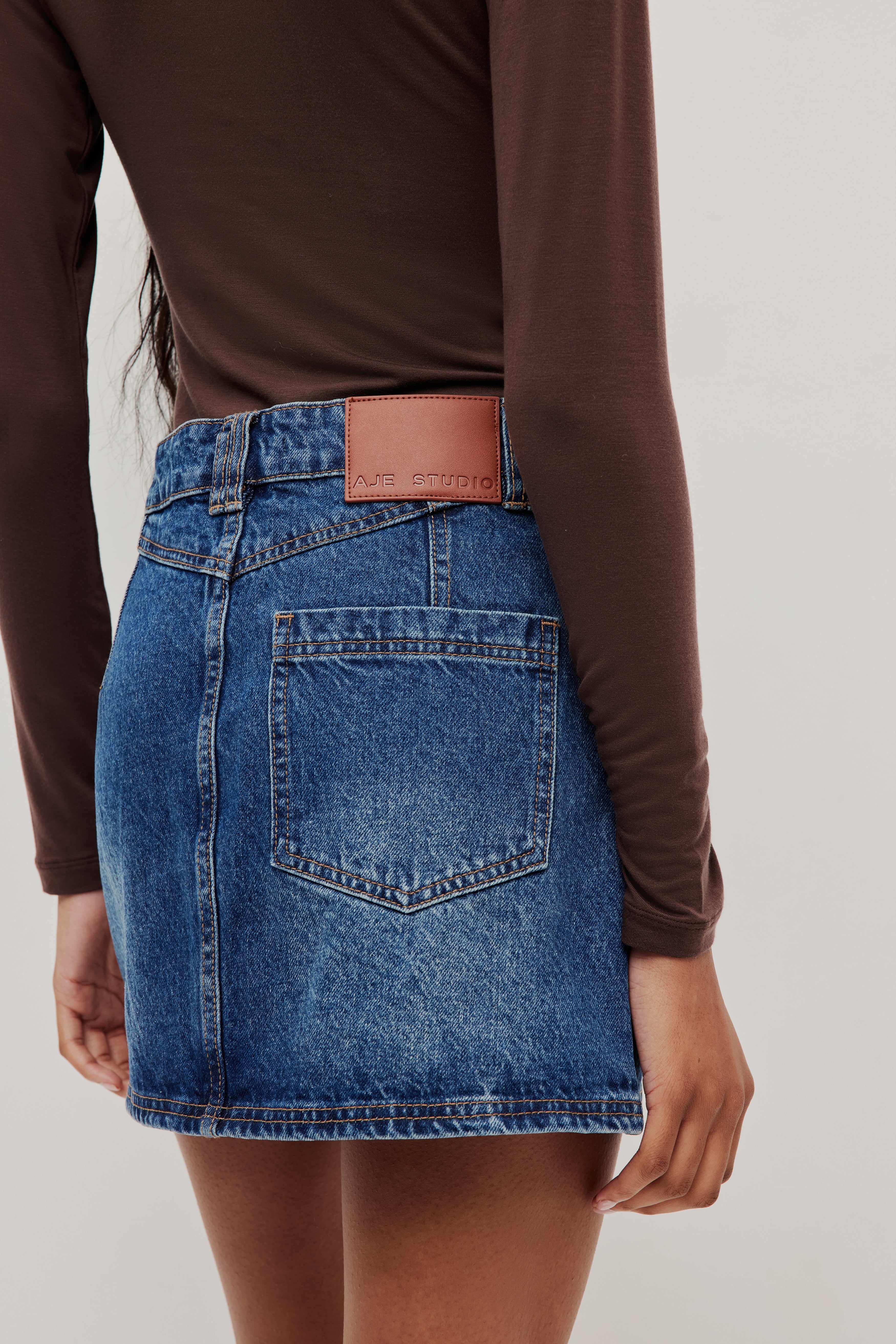 Myles Denim Mini Skirt - Image 6