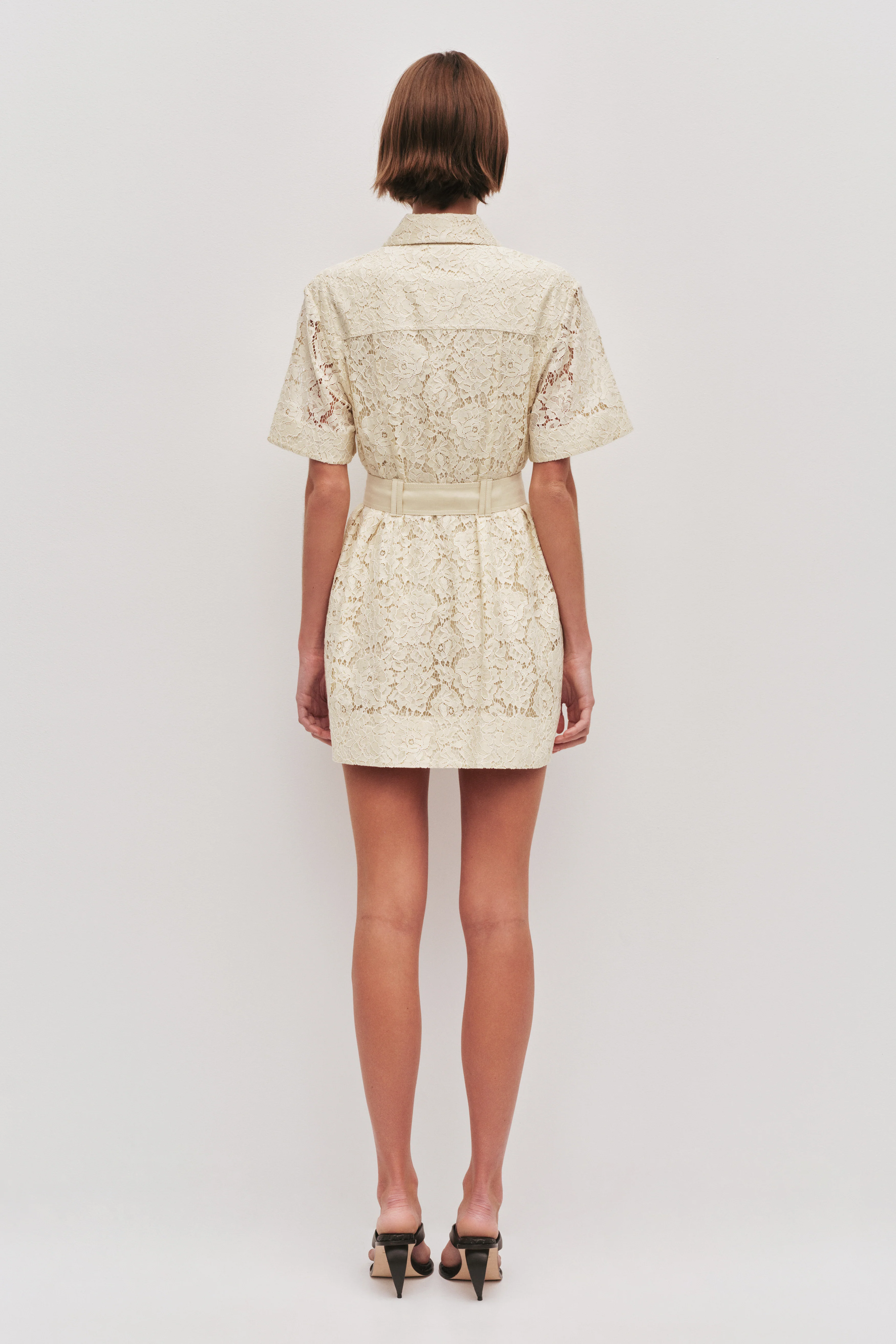 Mystic Lace Mini Shirt Dress - Image 10
