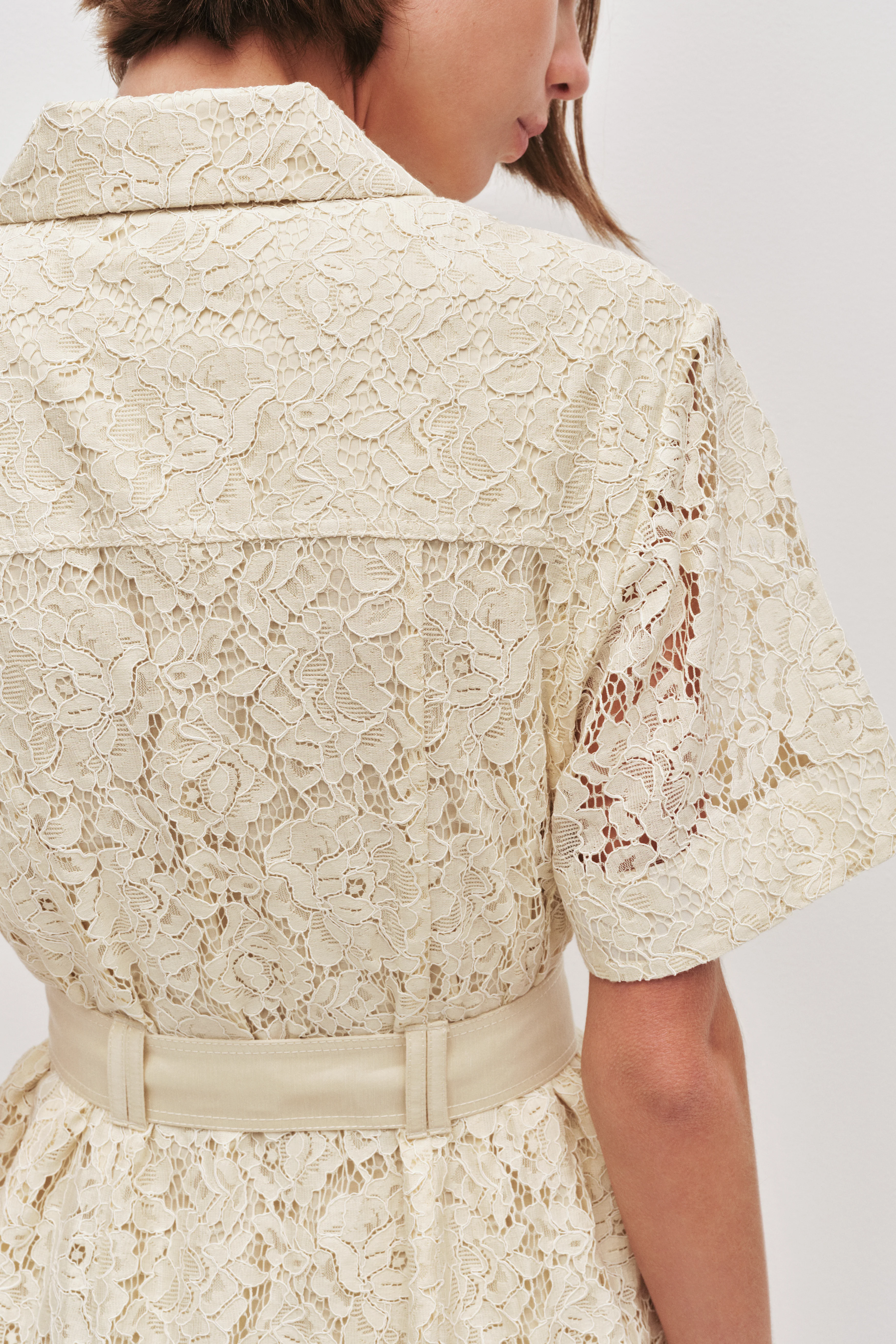 Mystic Lace Mini Shirt Dress - Image 11