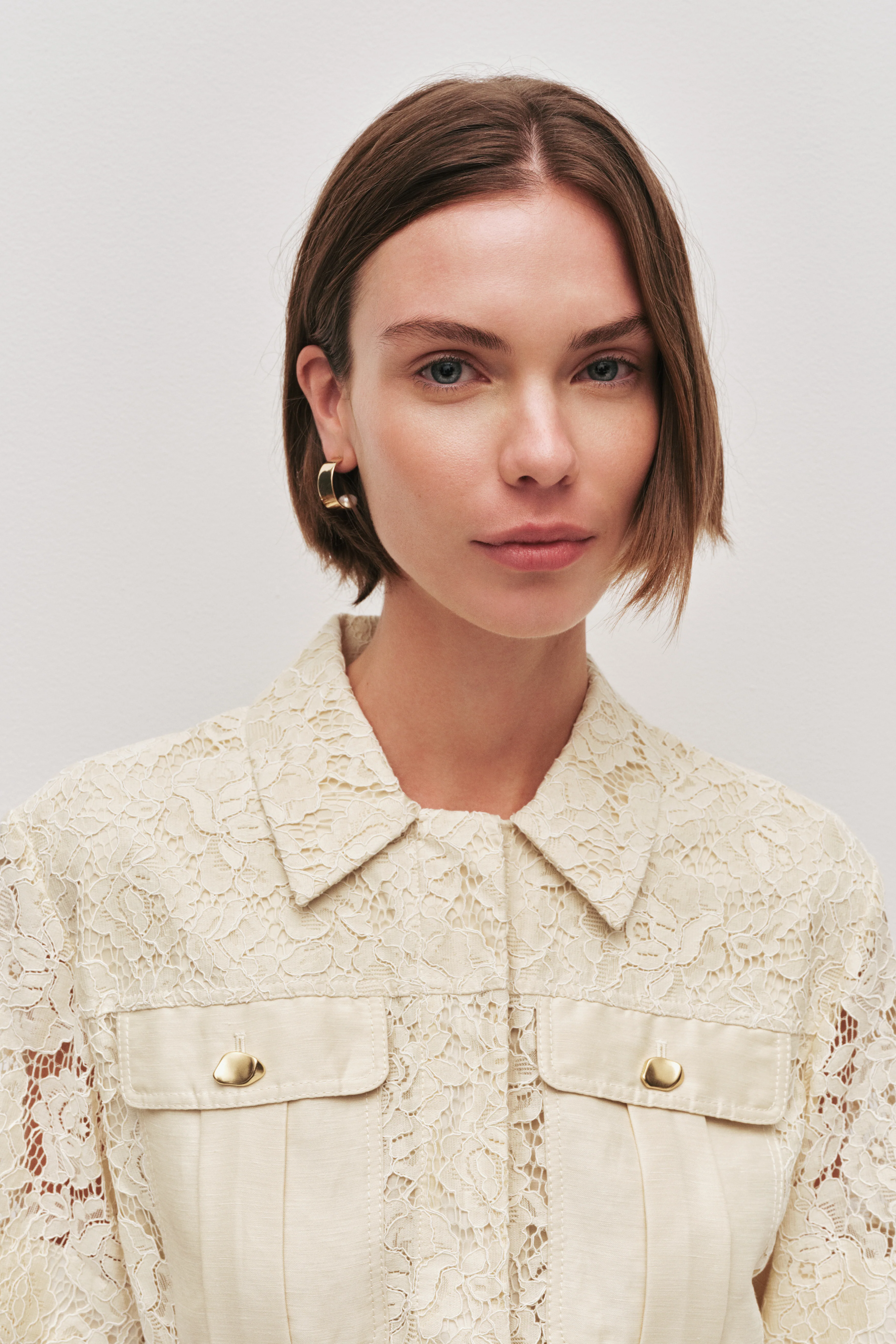 Mystic Lace Mini Shirt Dress - Image 14