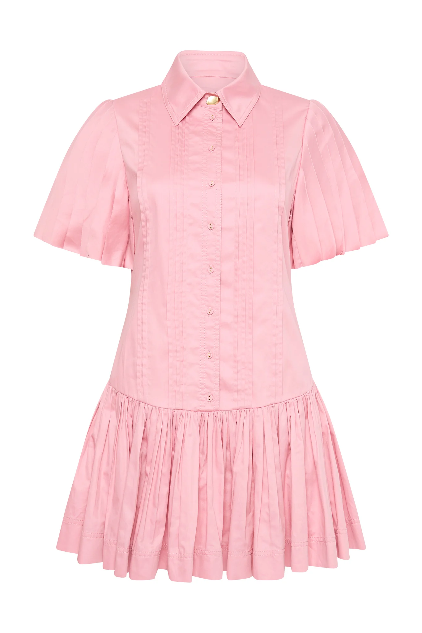 Mythos Pintucked Mini Dress - Image 2