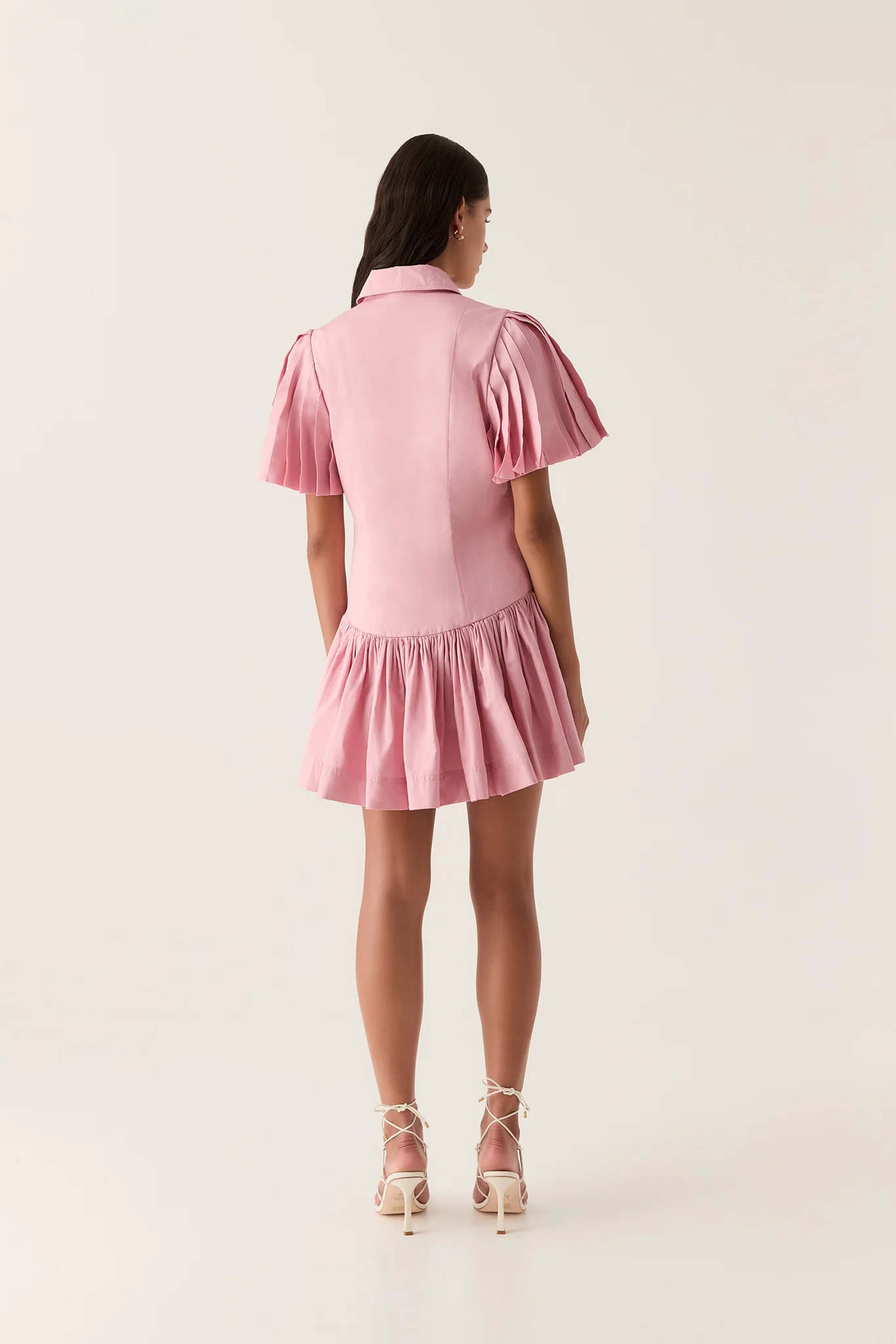 Mythos Pintucked Mini Dress - Image 5
