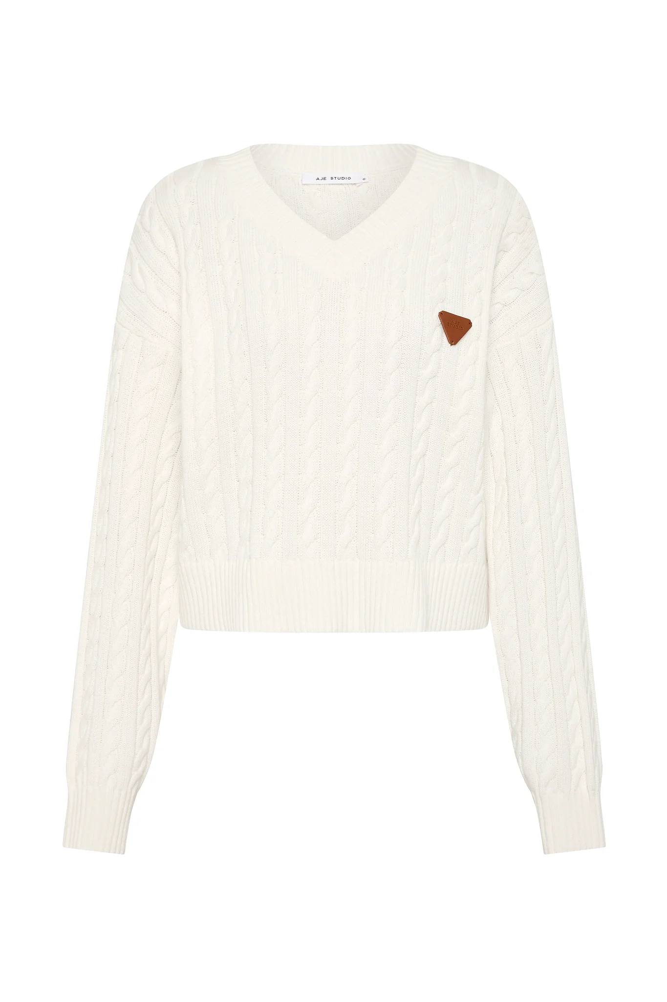Naia Cropped Cable Knit - Image 2