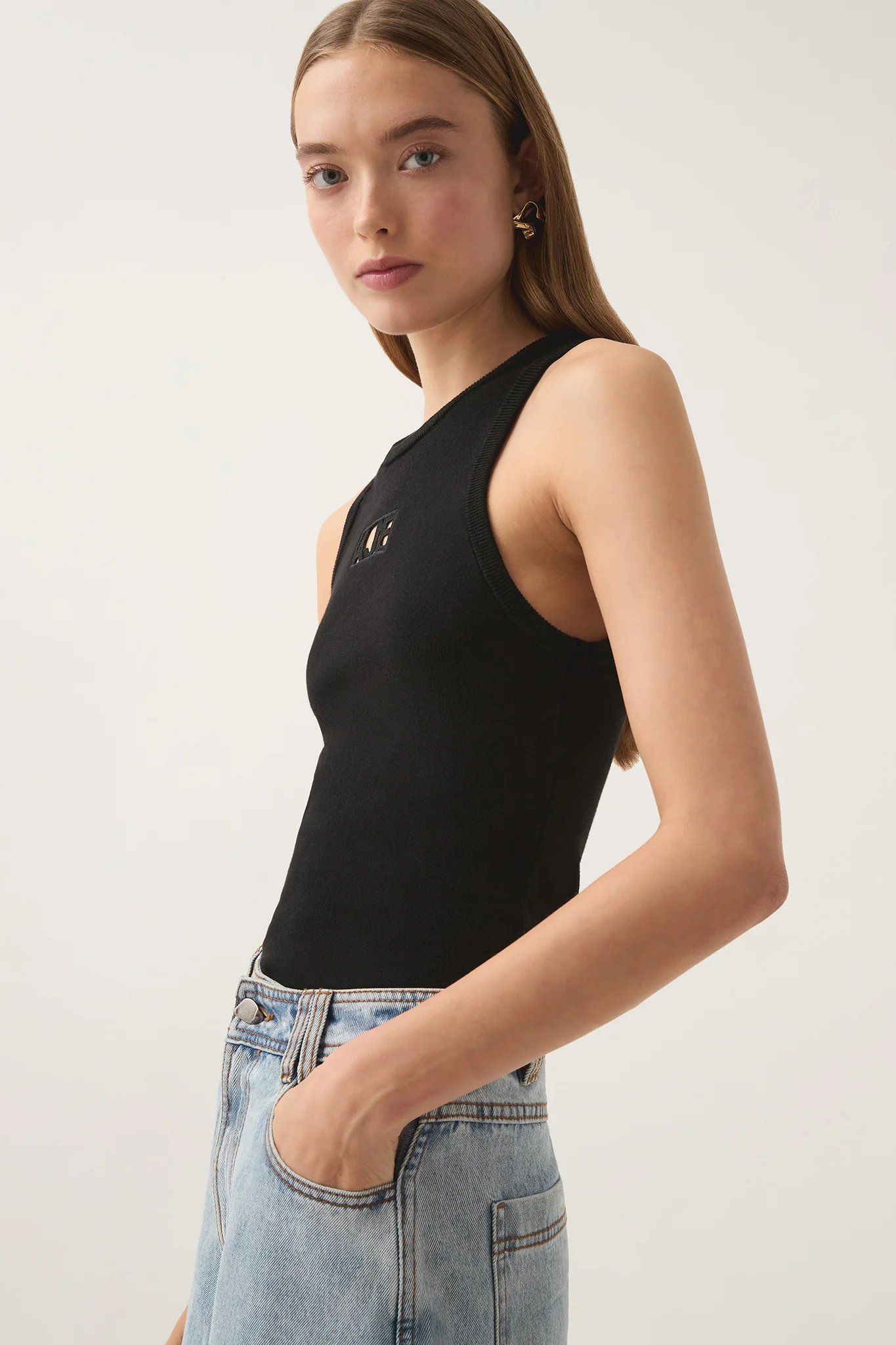 Nerina Logo Cut Out Tank - Image 6