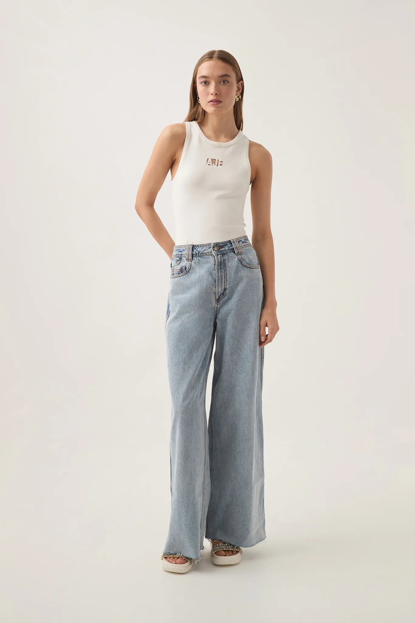 Nerina Logo Cut Out Tank - Image 3