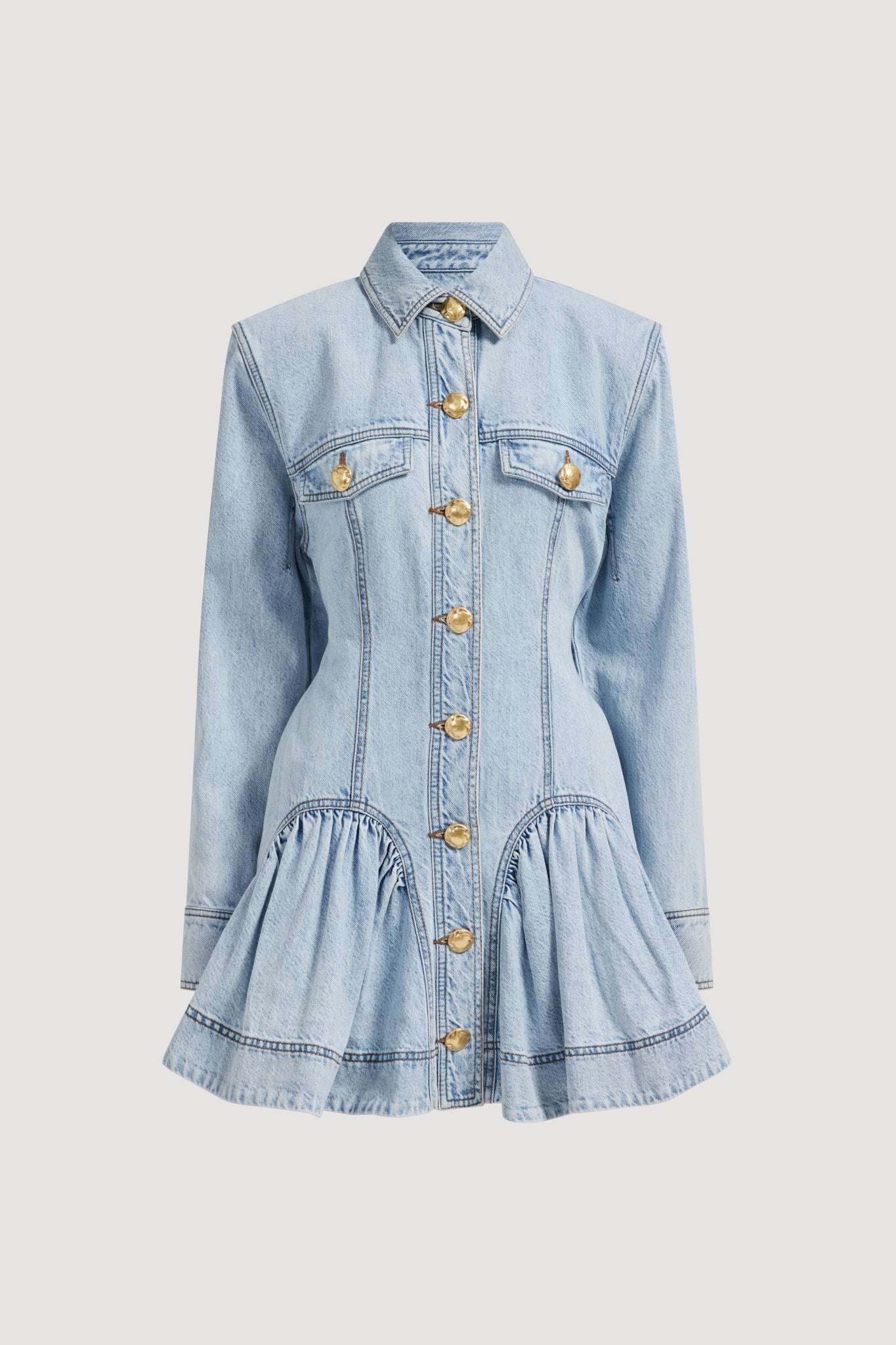 Noa Denim Mini Dress - Image 2