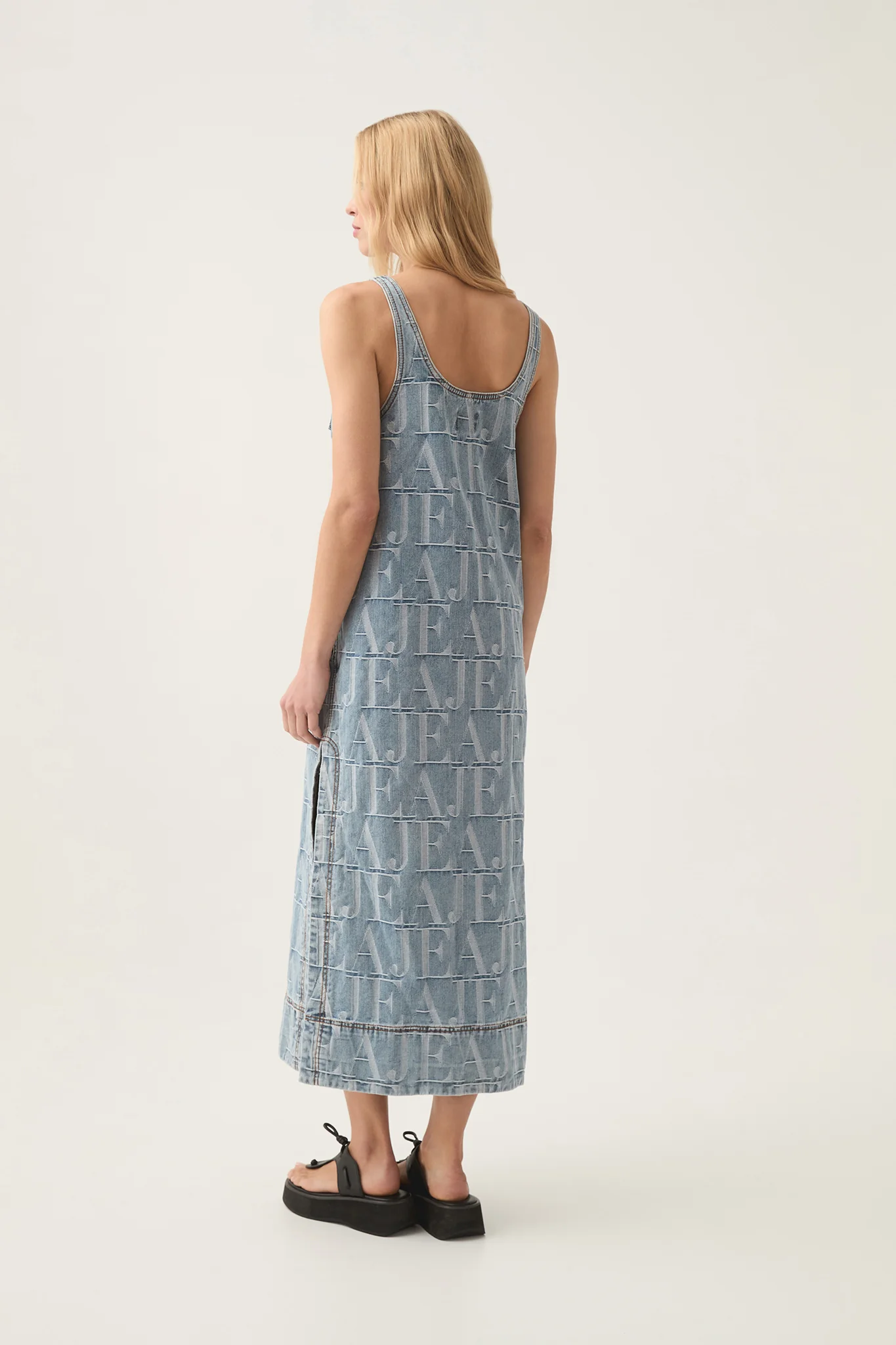 Nostalgia Denim Midi Dress - Image 6