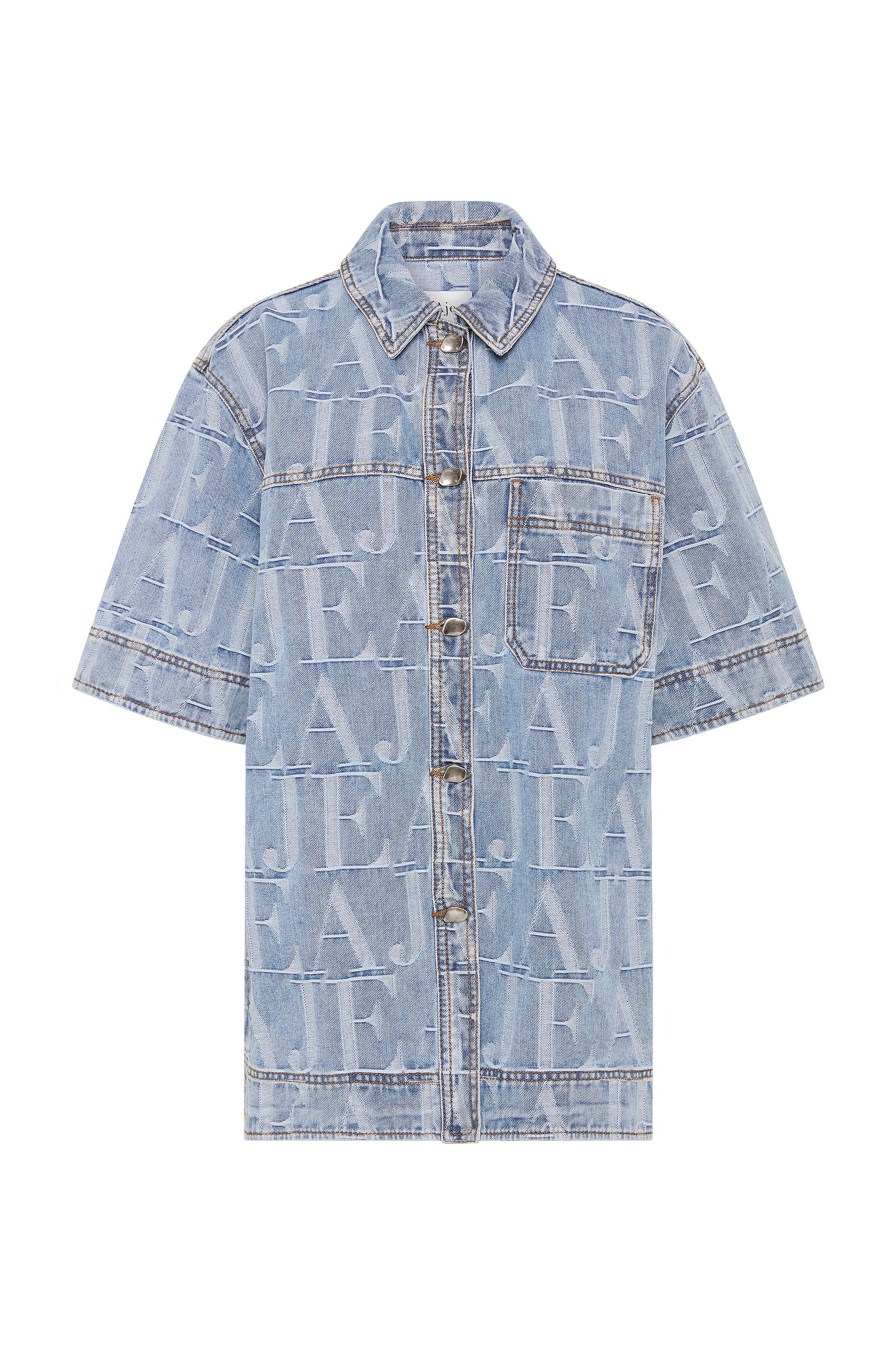 Nostalgia Jacquard Denim Shirt - Image 2