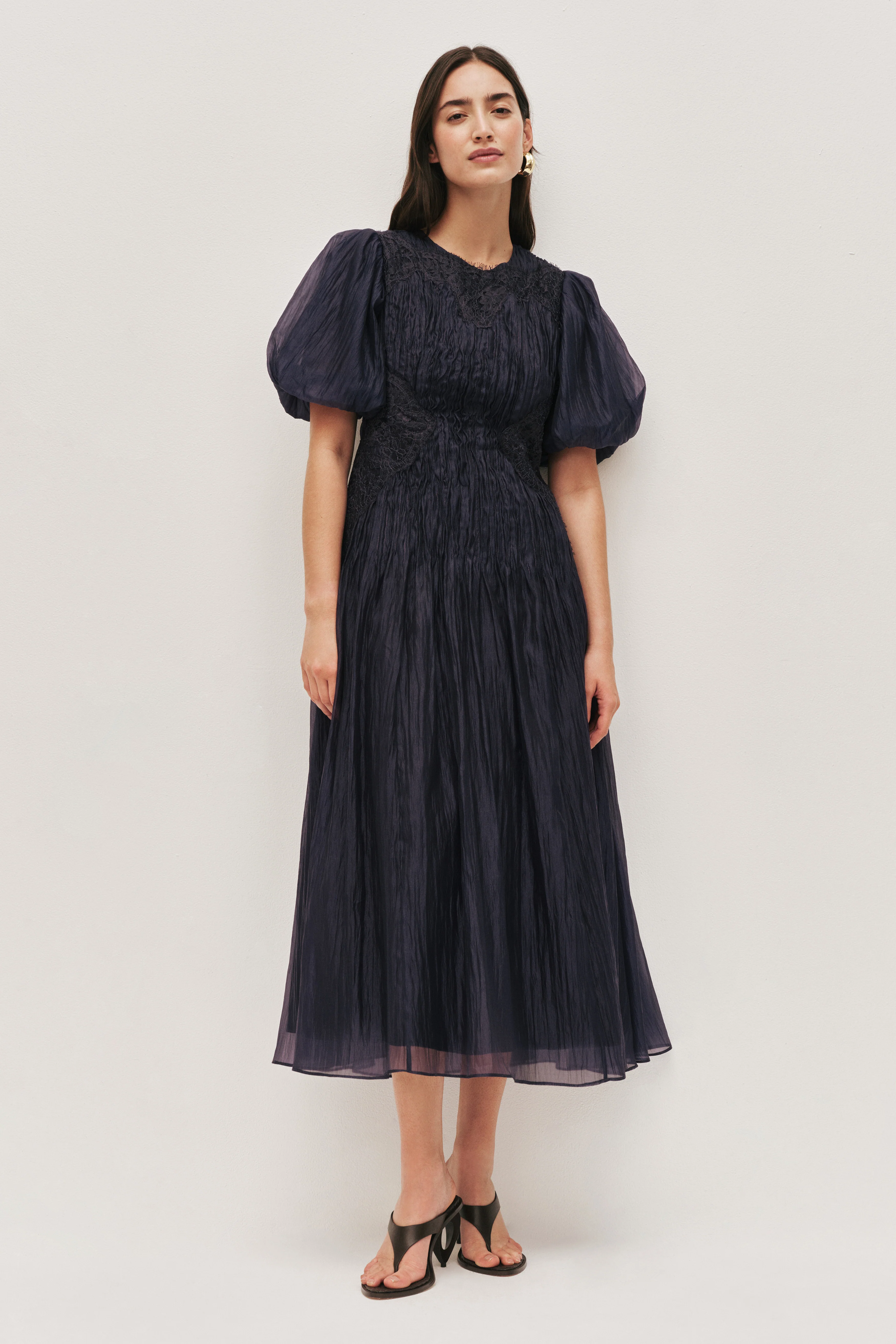 Ophelia Lace Midi Dress