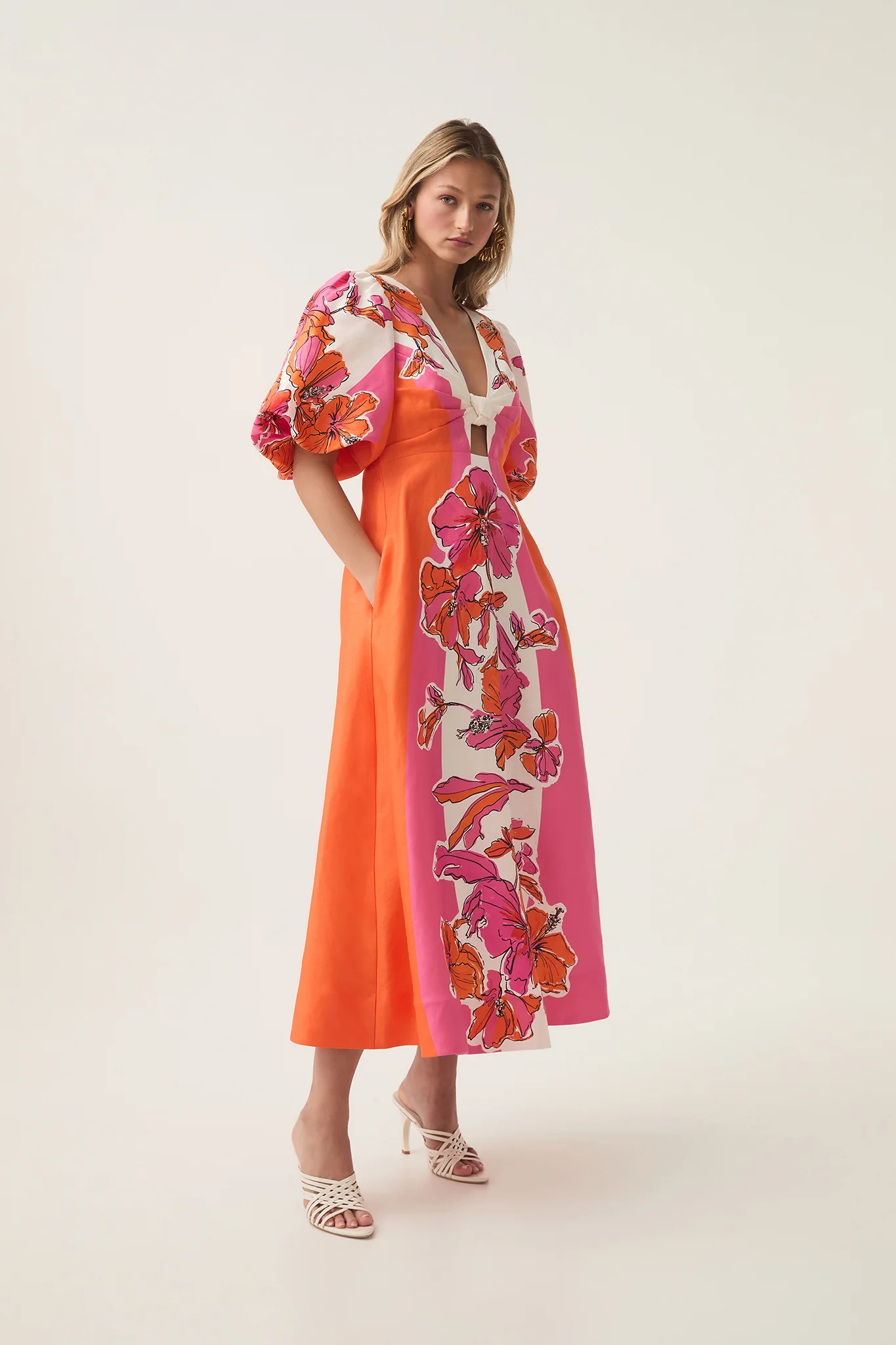 Overflow Knotted Midi Dress - Image 3