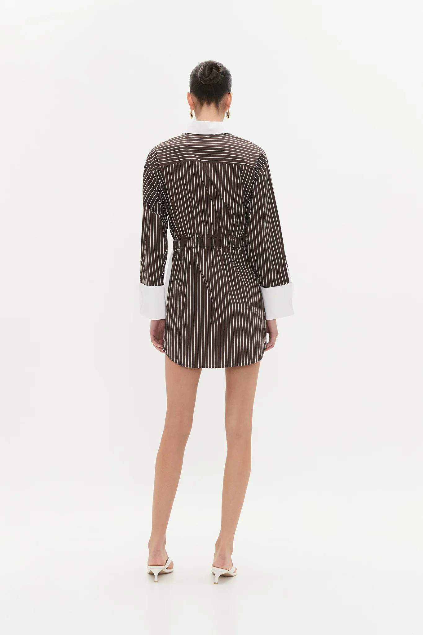 Palmer Striped Shirt Dress - Image 7