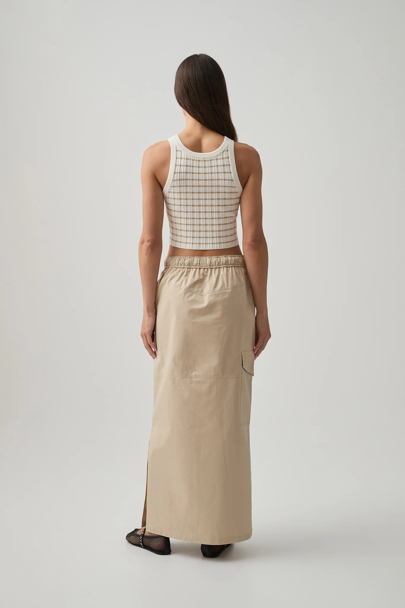 Panelled Cargo Maxi Skirt 649 - Image 8
