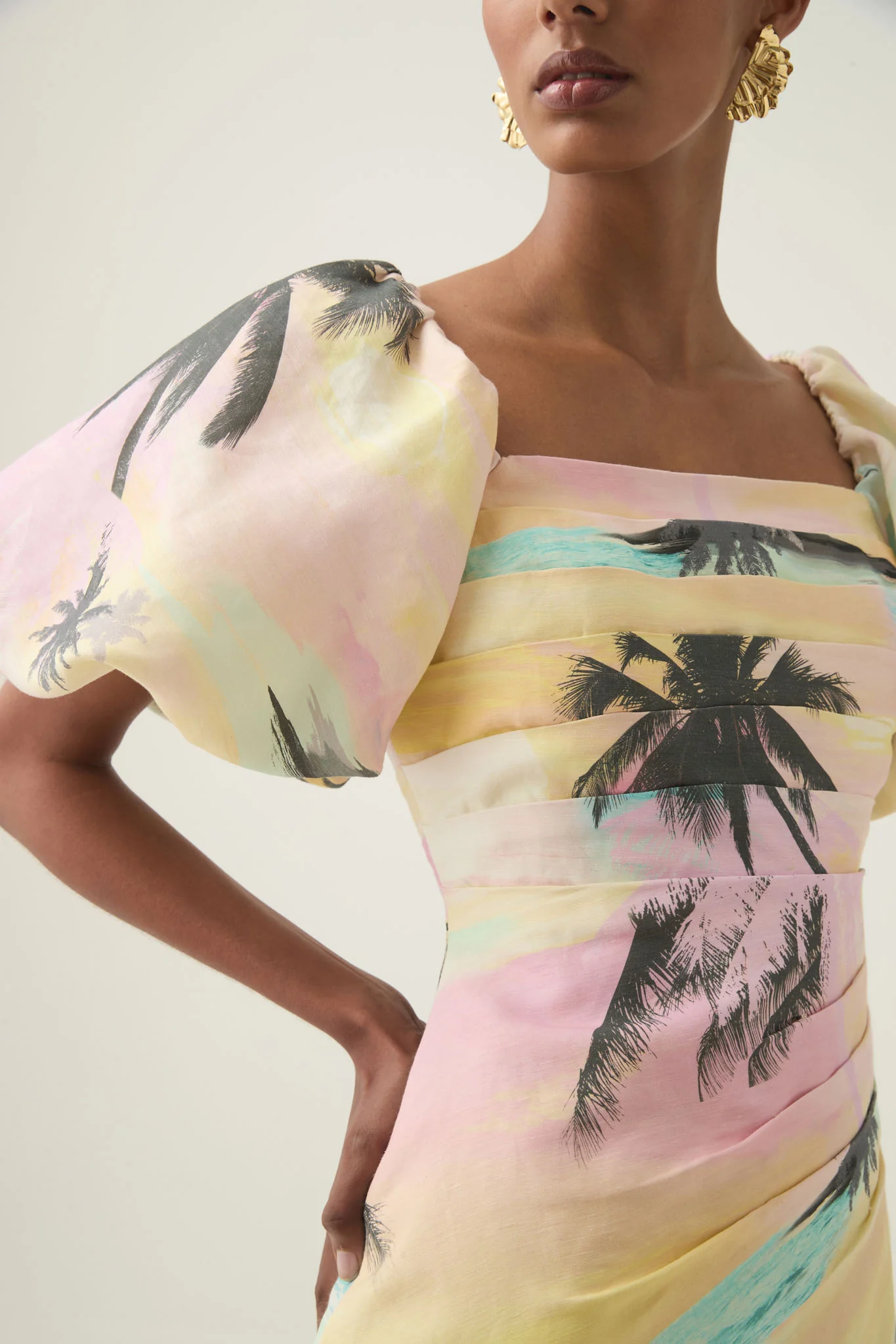 Paradise Wrap Front Mini Dress - Image 4