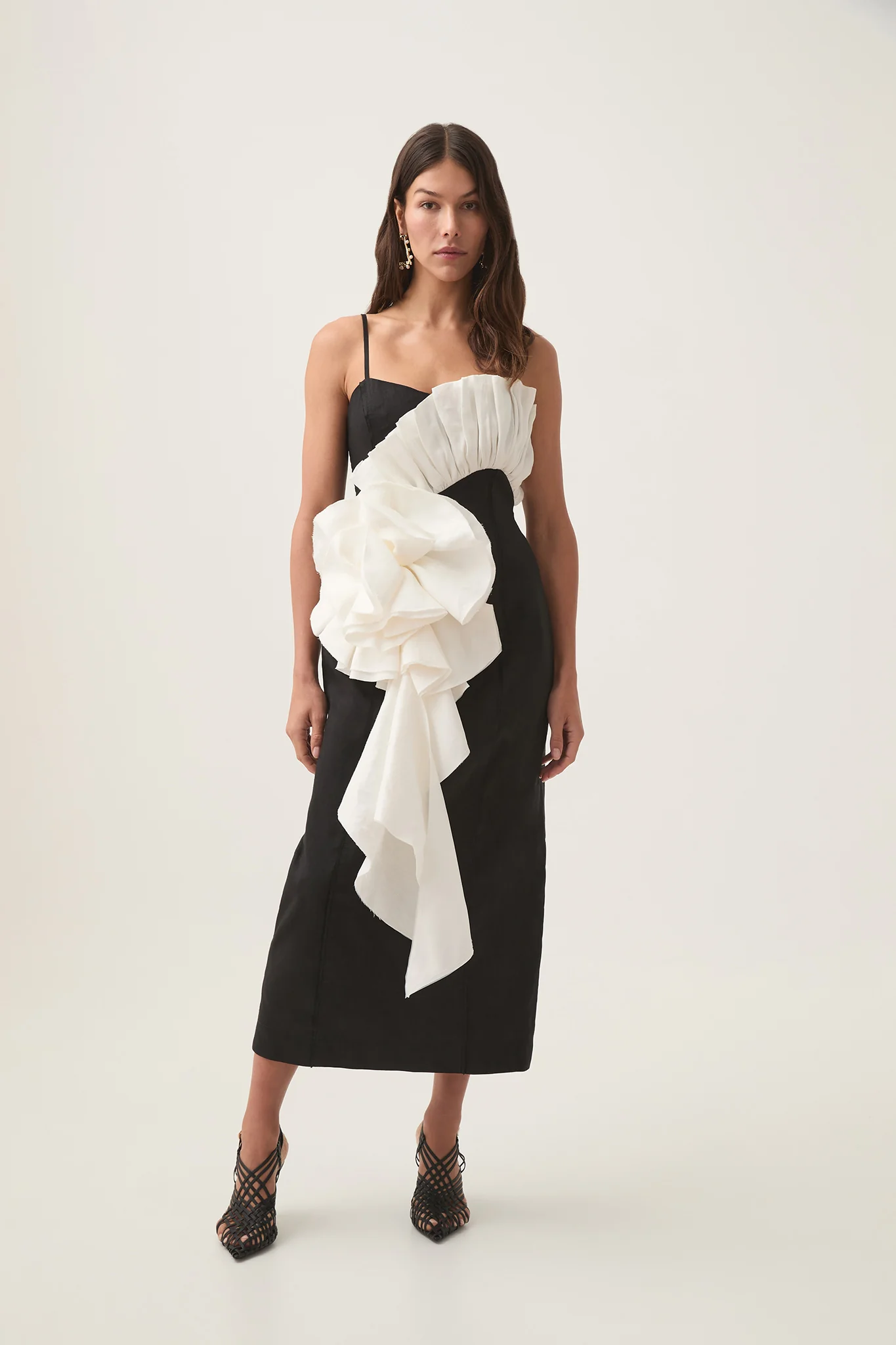 Parallels Spiral Midi Dress - Image 3