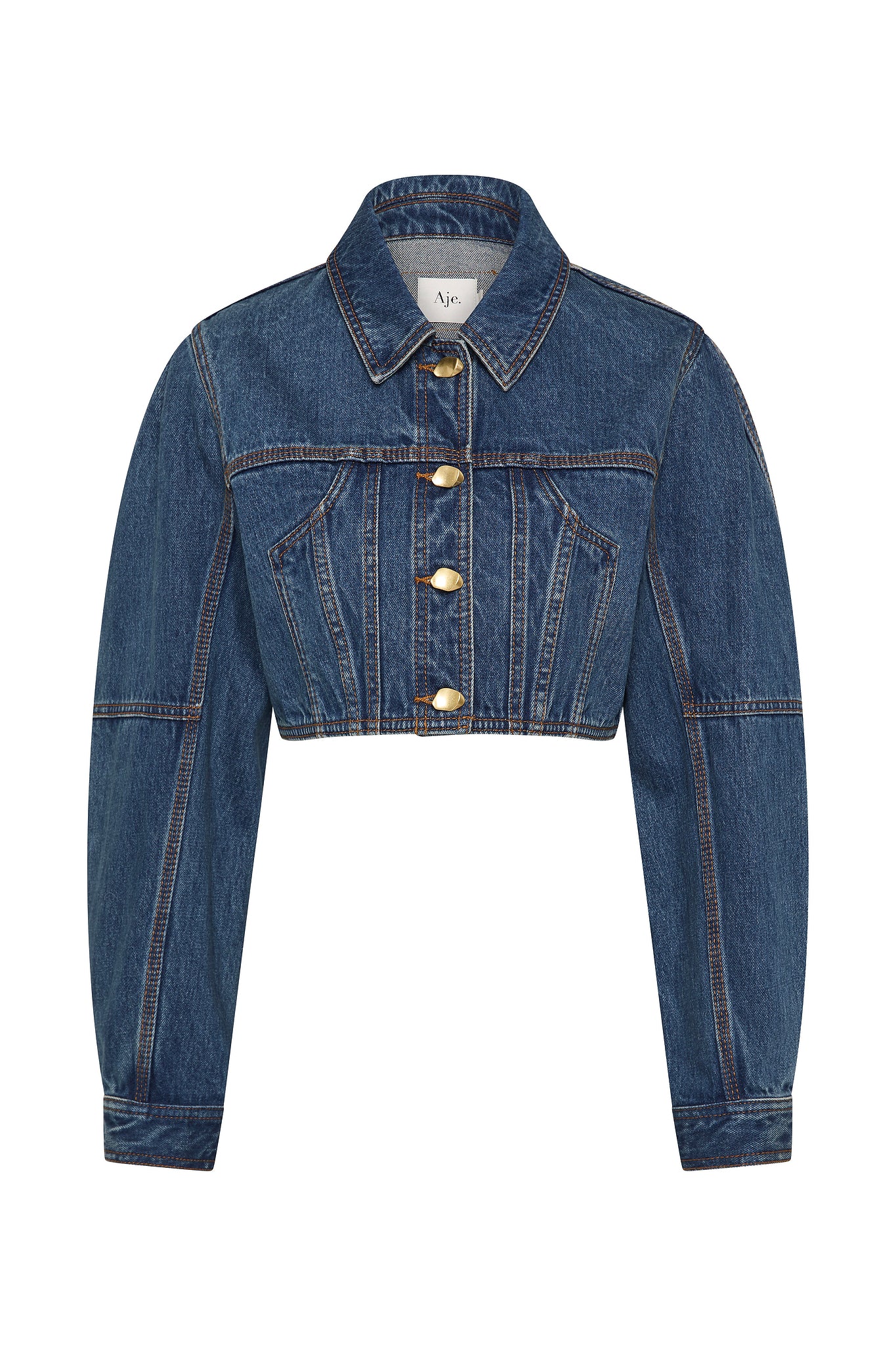 Phoenix Cropped Denim Jacket - Image 2