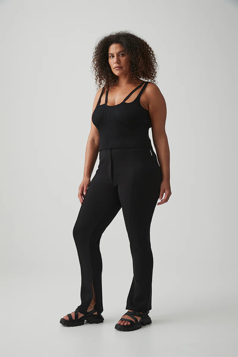 Pintuck Split Hem Pant 520 - Image 11
