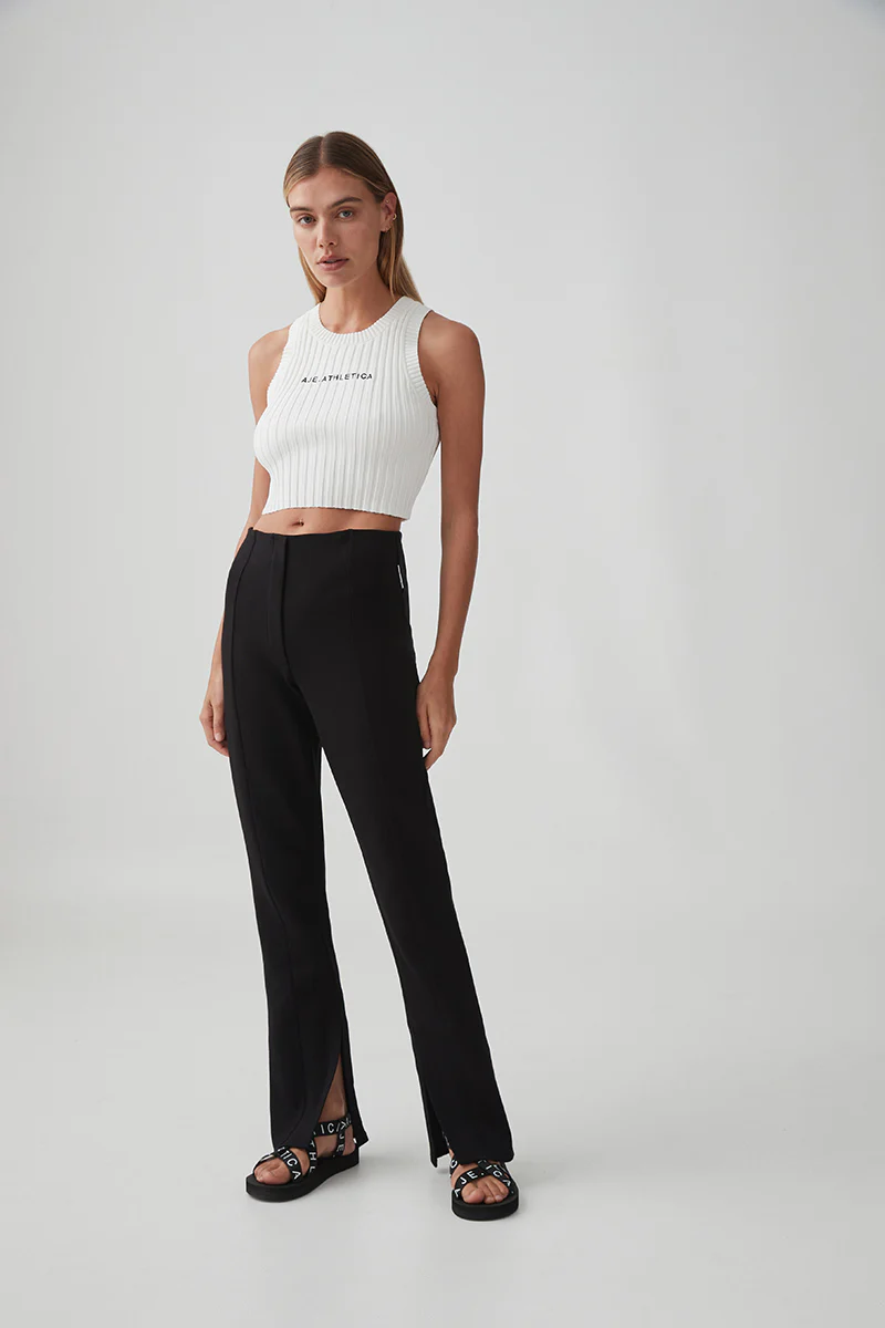 Pintuck Split Hem Pant 520 - Image 5