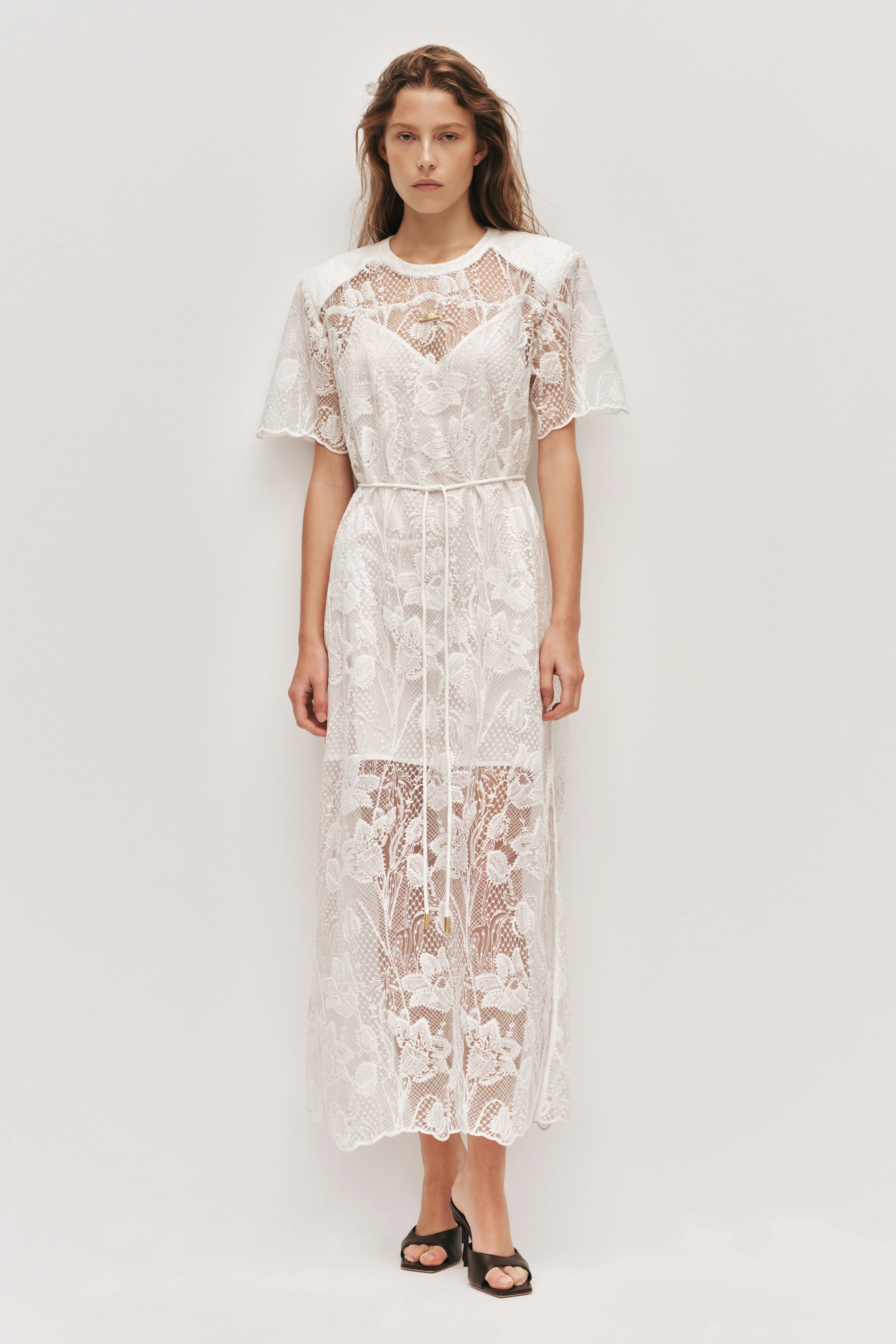 Pippa Lace Midi Dress