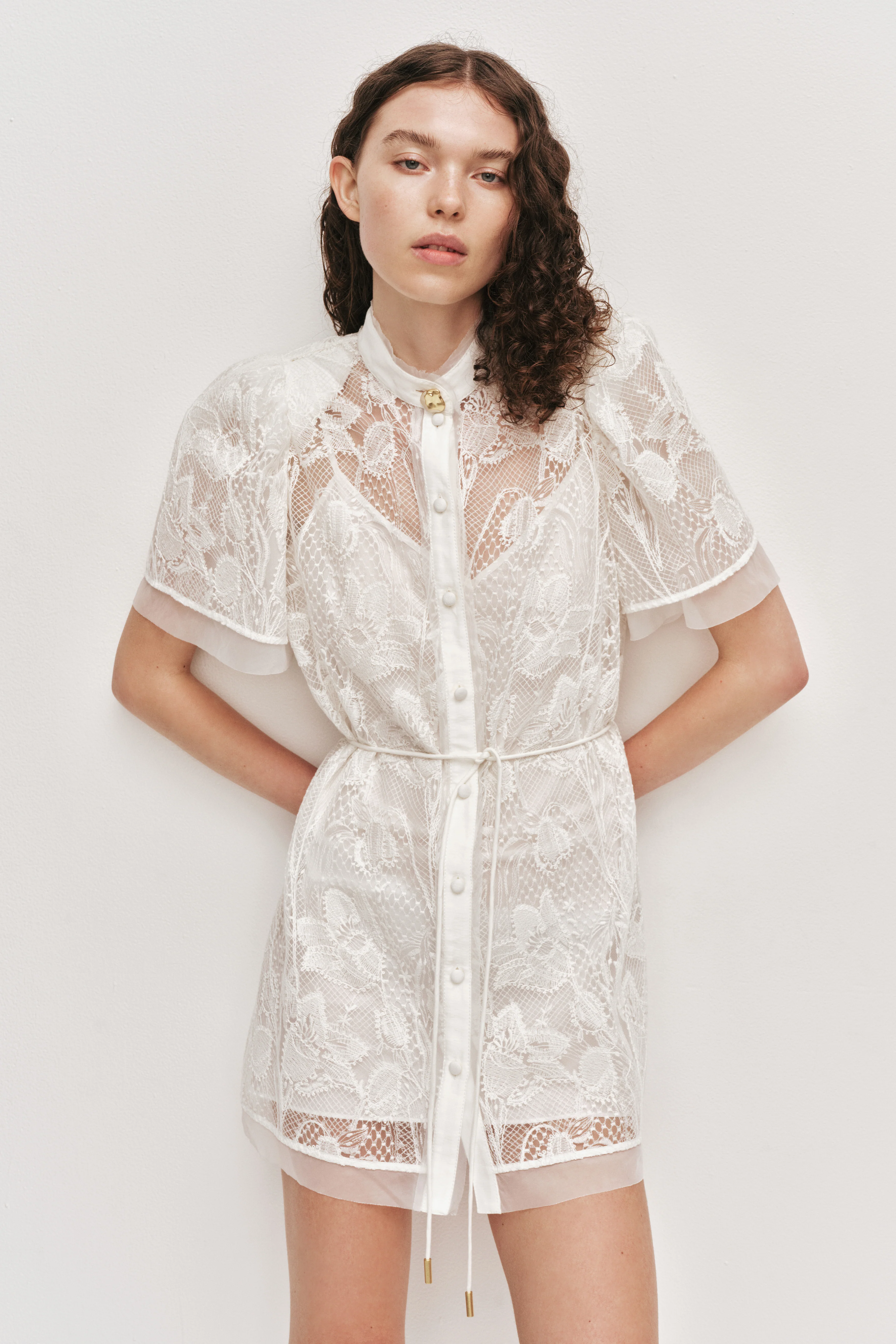 Pippa Lace Mini Dress - Image 3