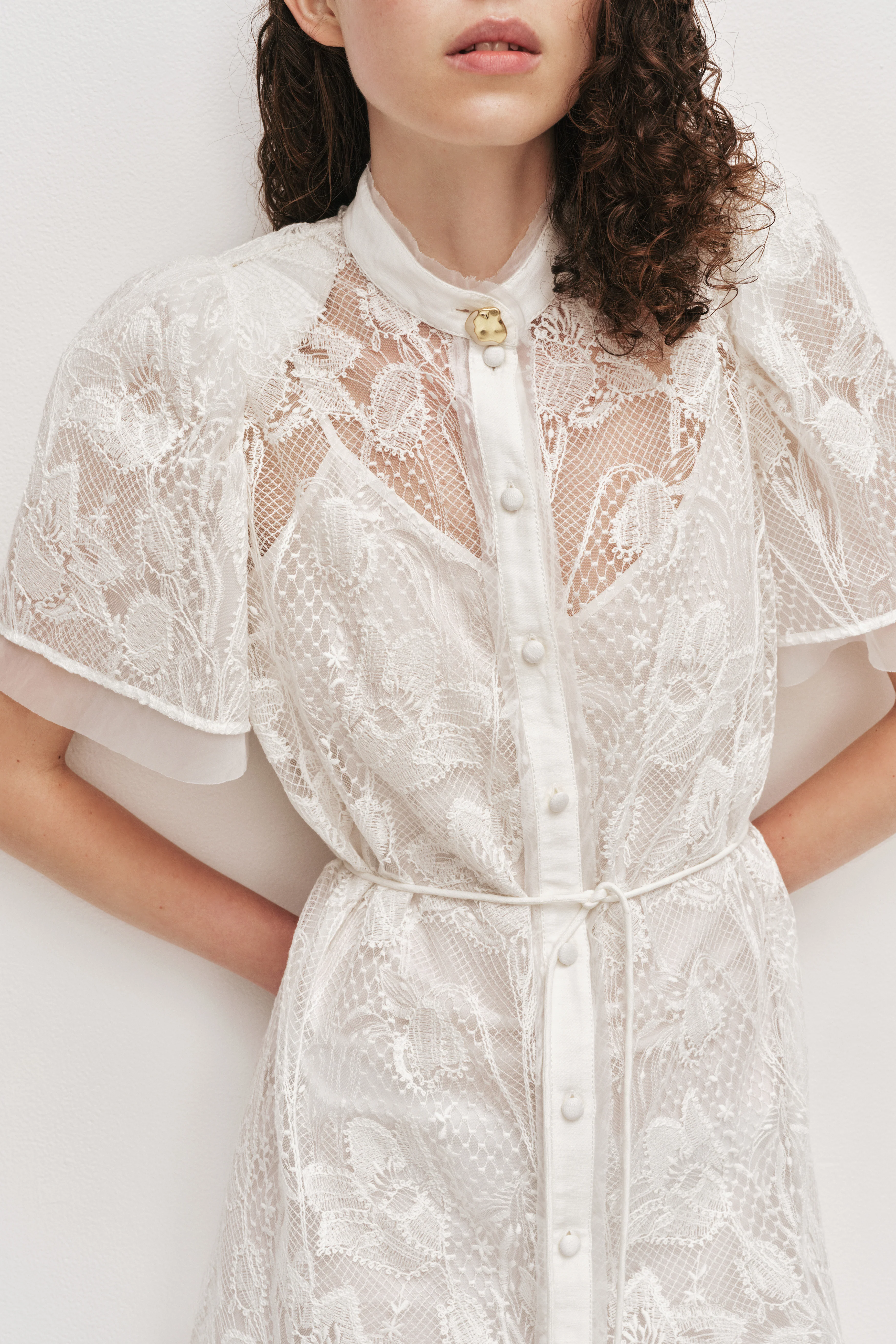 Pippa Lace Mini Dress - Image 4