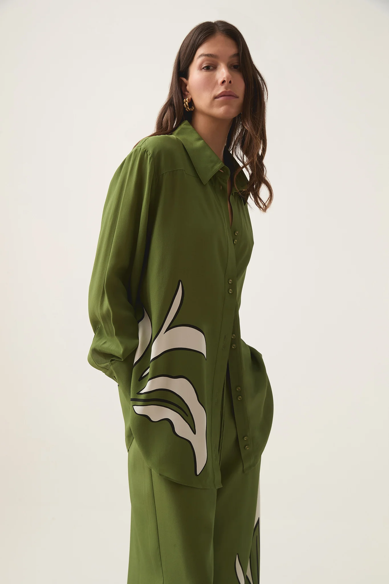 Planetary Silk Oversized Shirt - Image 5