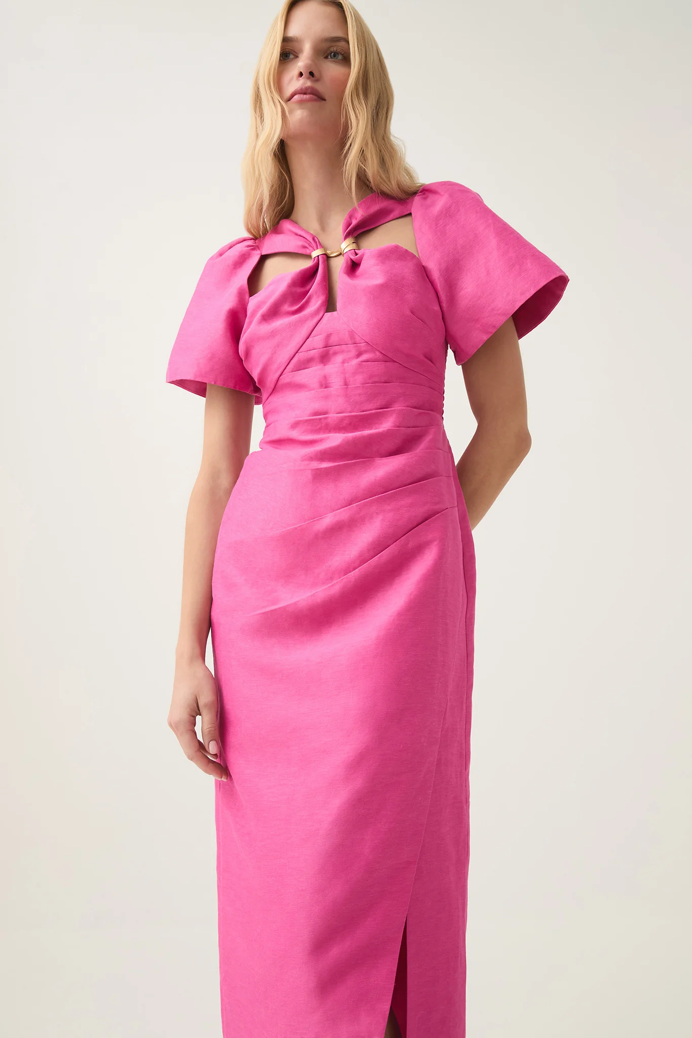 Presence Twisted Midi Dress - Image 4
