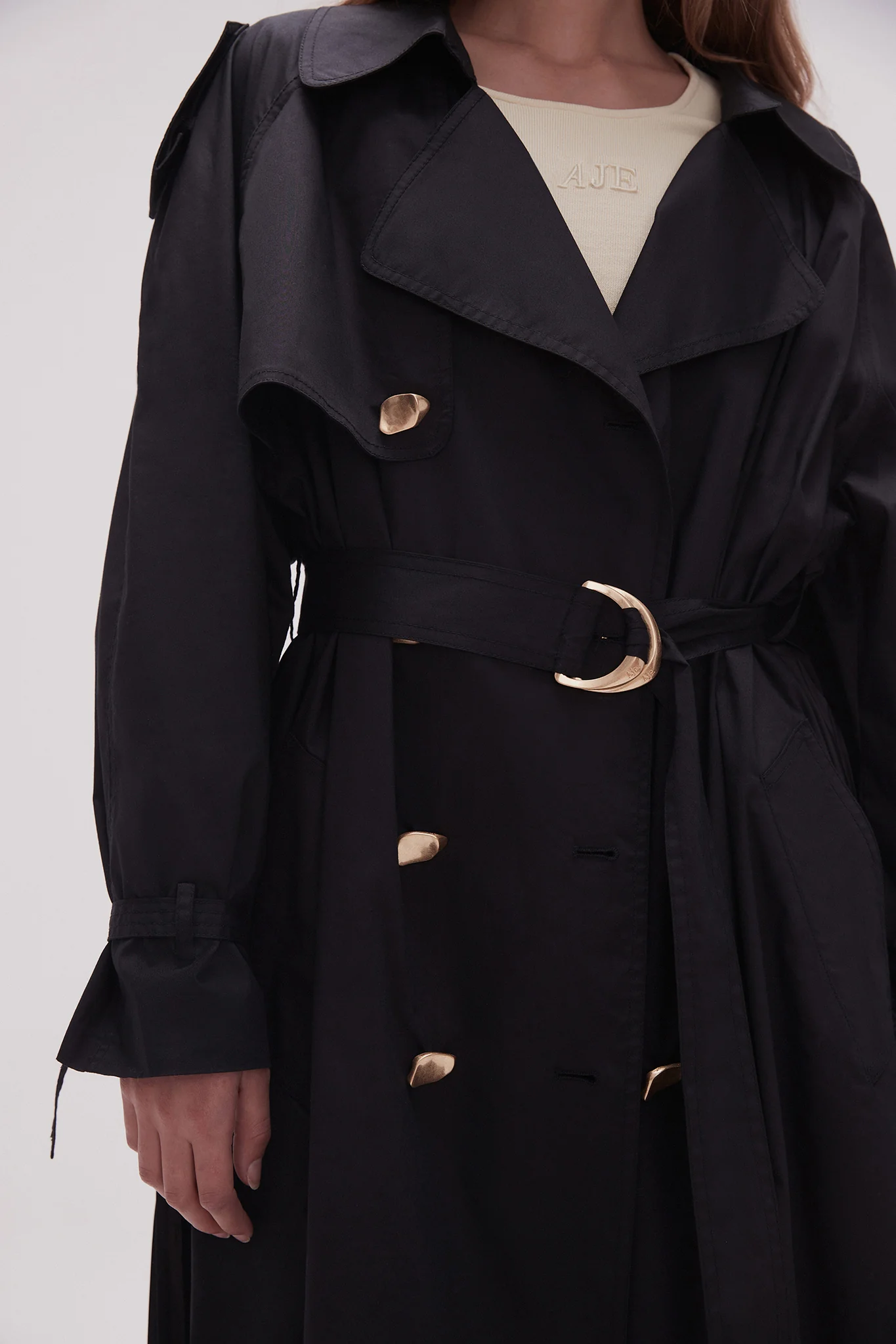 Prima Pleat Trench Coat - Image 4