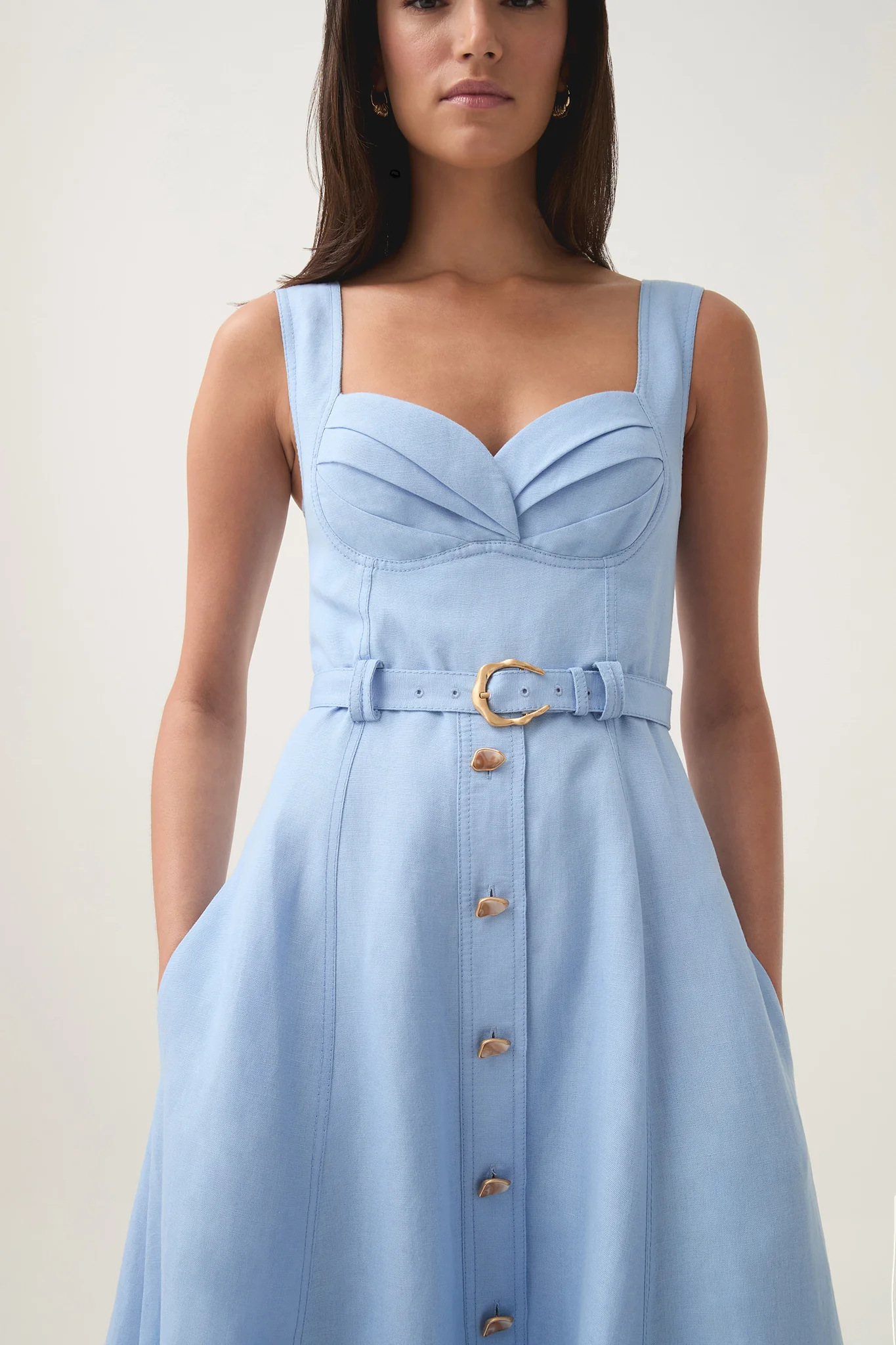 Primary Belted Midi Dress - Image 4