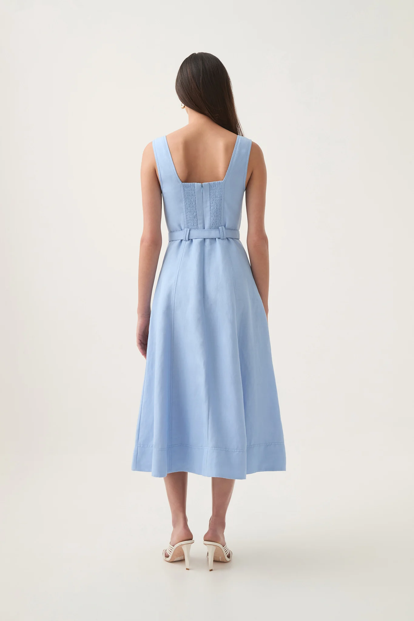Primary Belted Midi Dress - Image 6