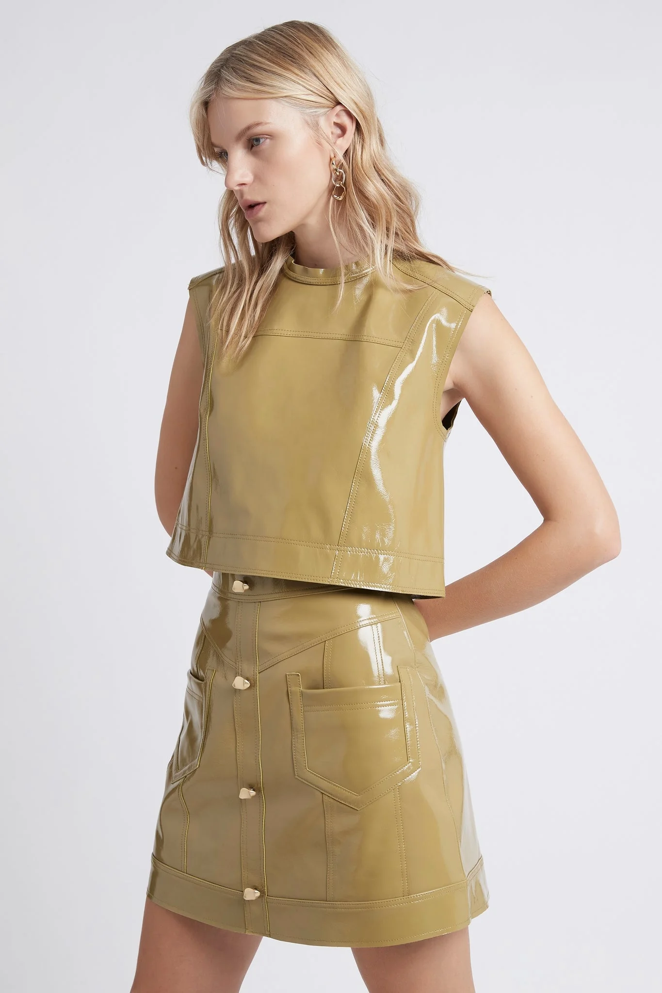 Promenade Leather Shell Top - Image 3
