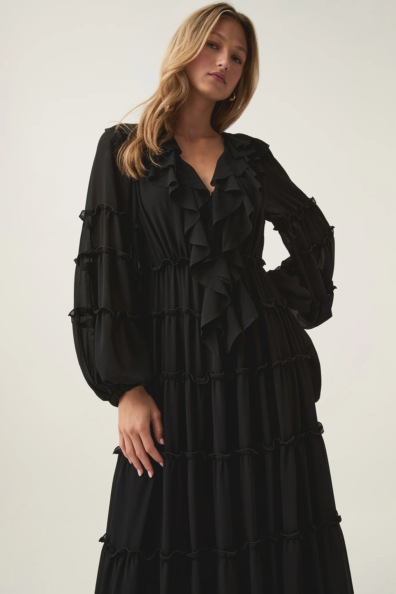 Protea Ruffle Maxi Dress - Image 4