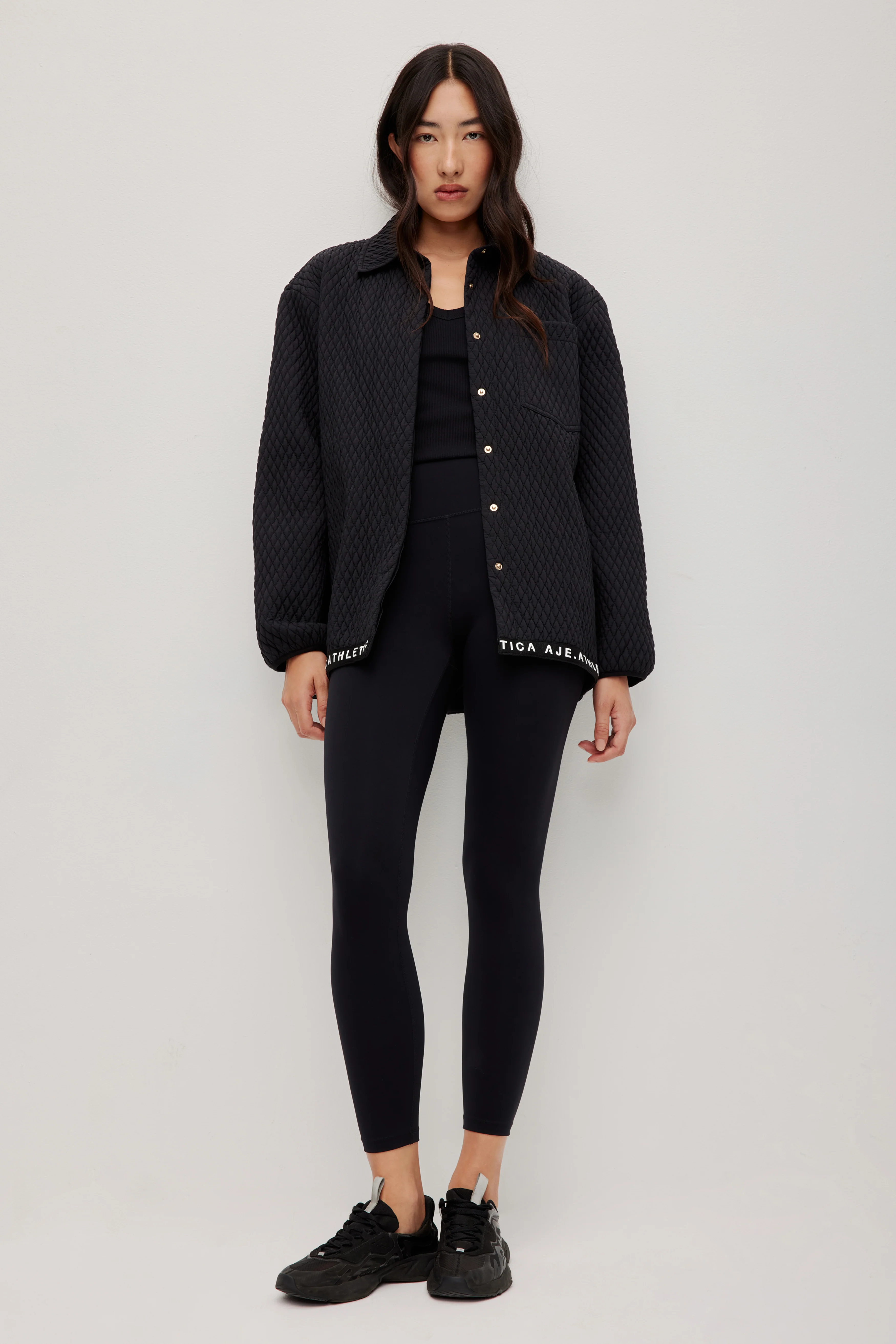 Quilted Logotape Shirt 406
