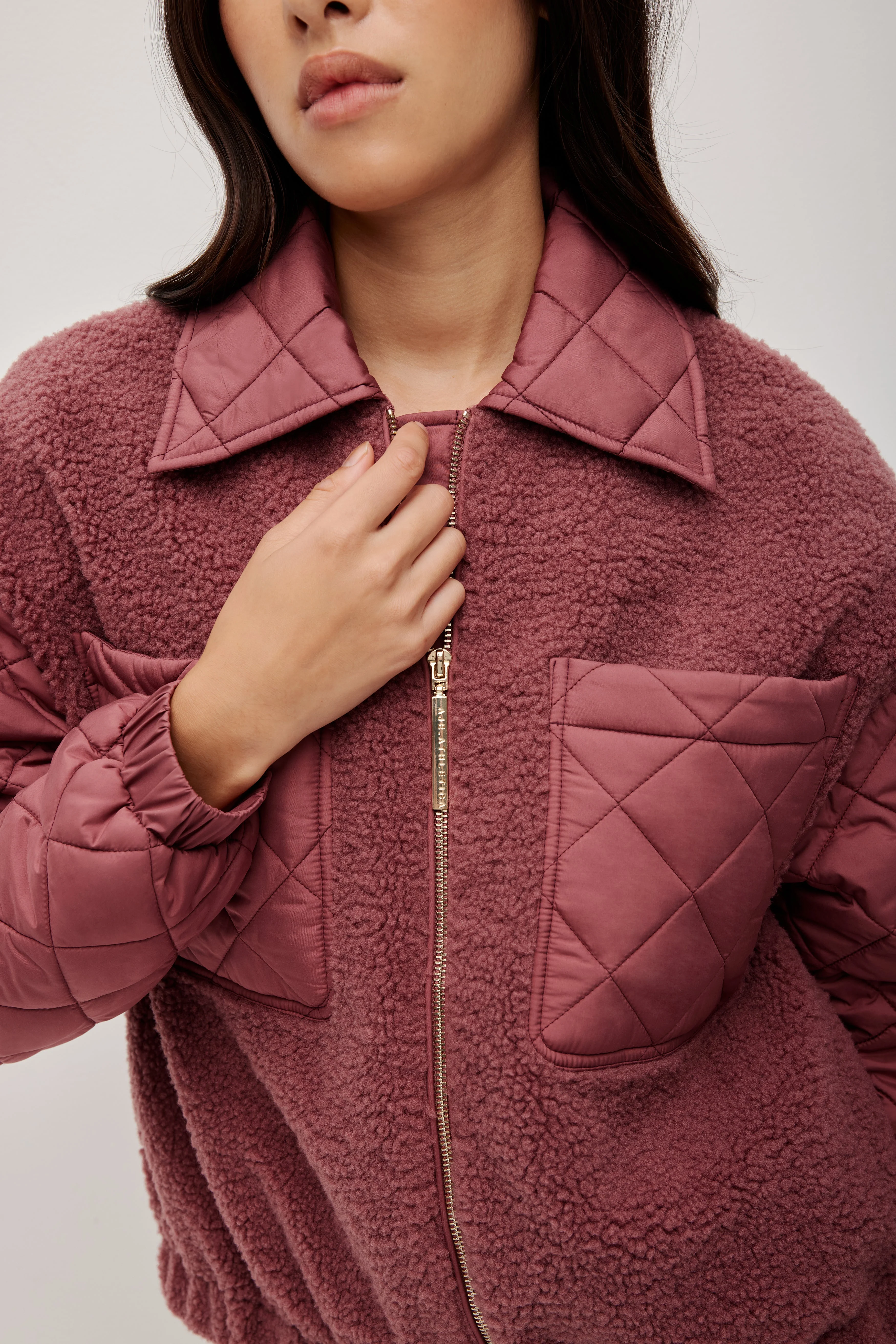 Quilted Sherpa Jacket - Image 9