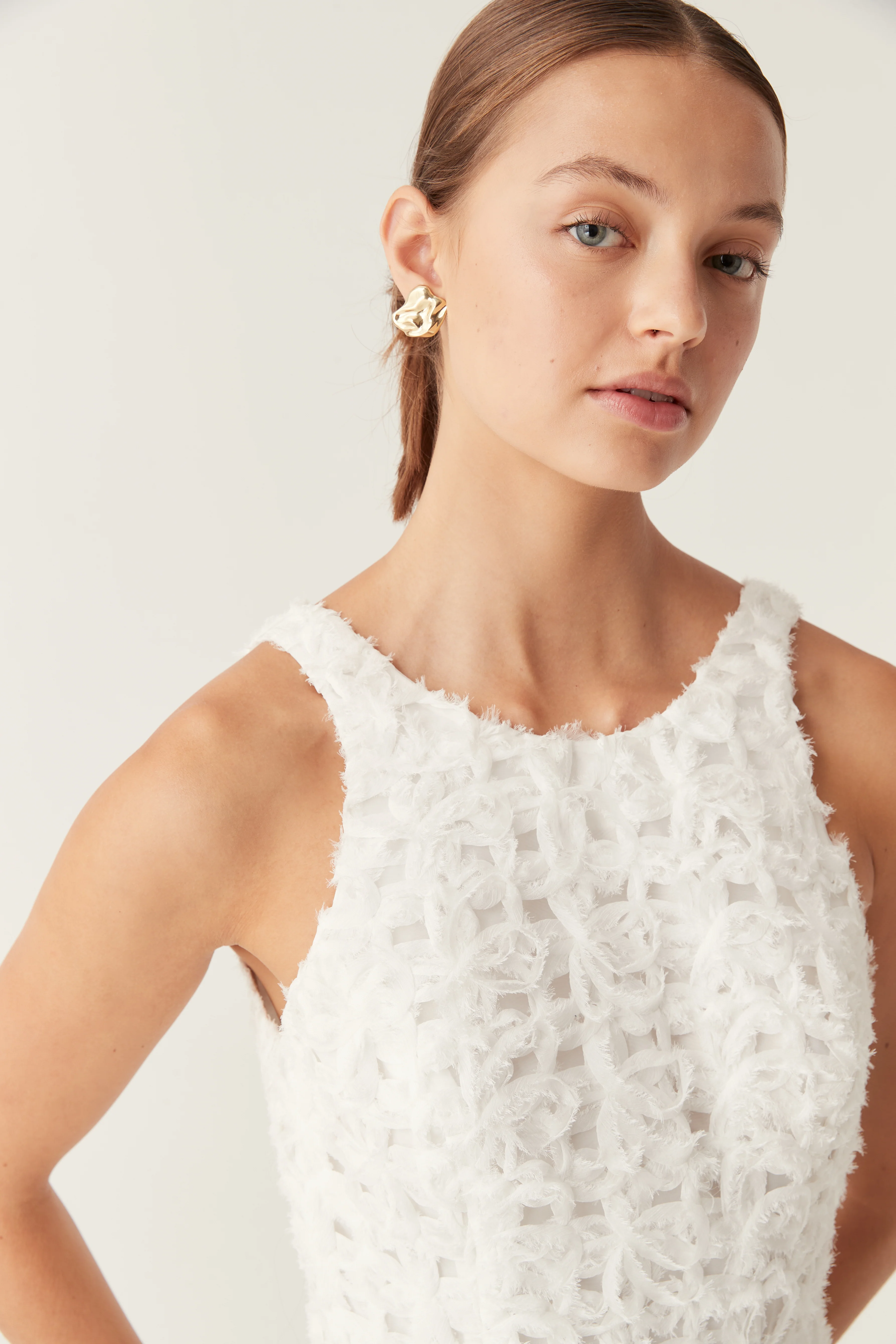 Quintette Textured Mini Dress - Image 4