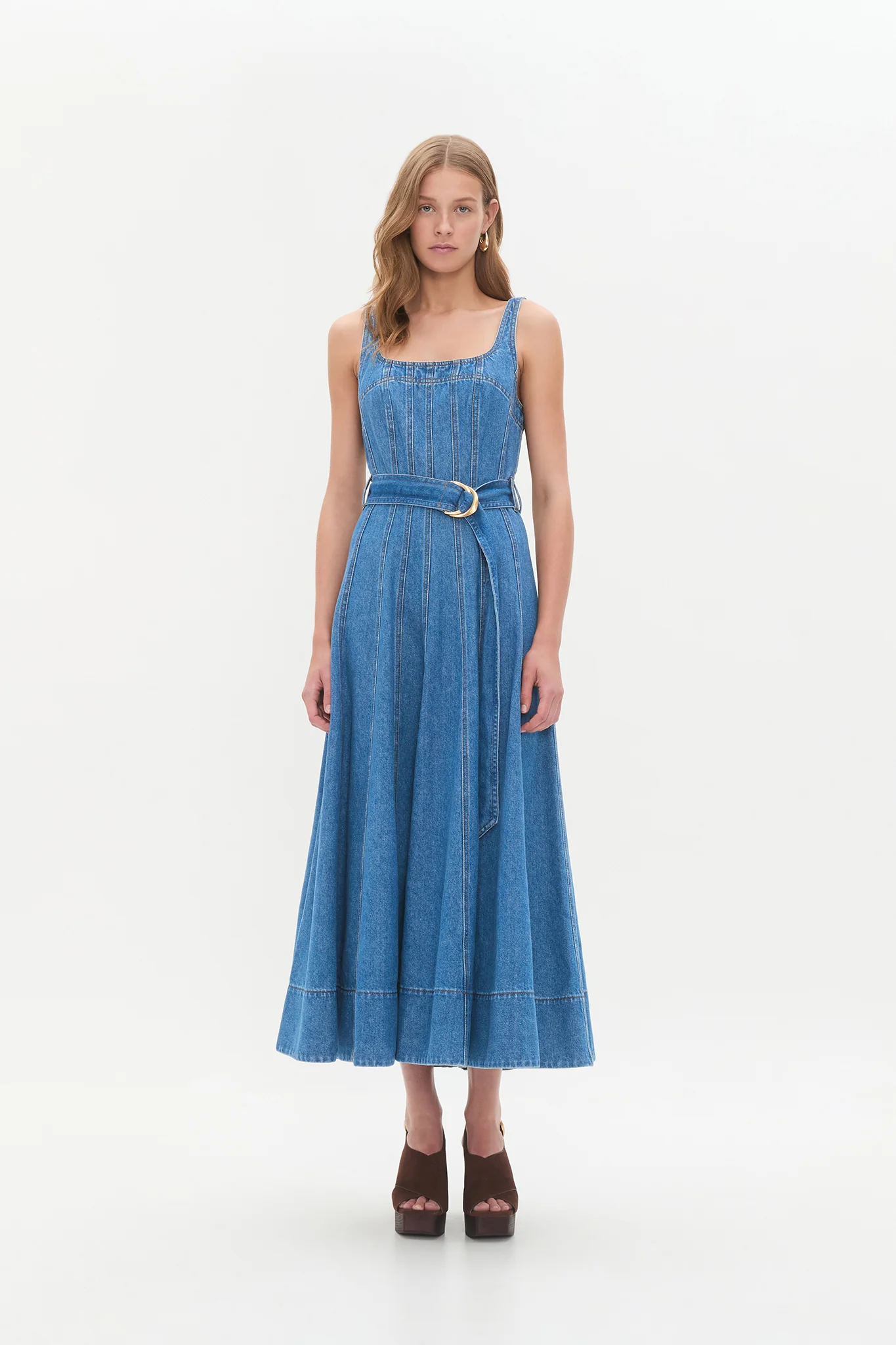Rainer Denim Midi Dress
