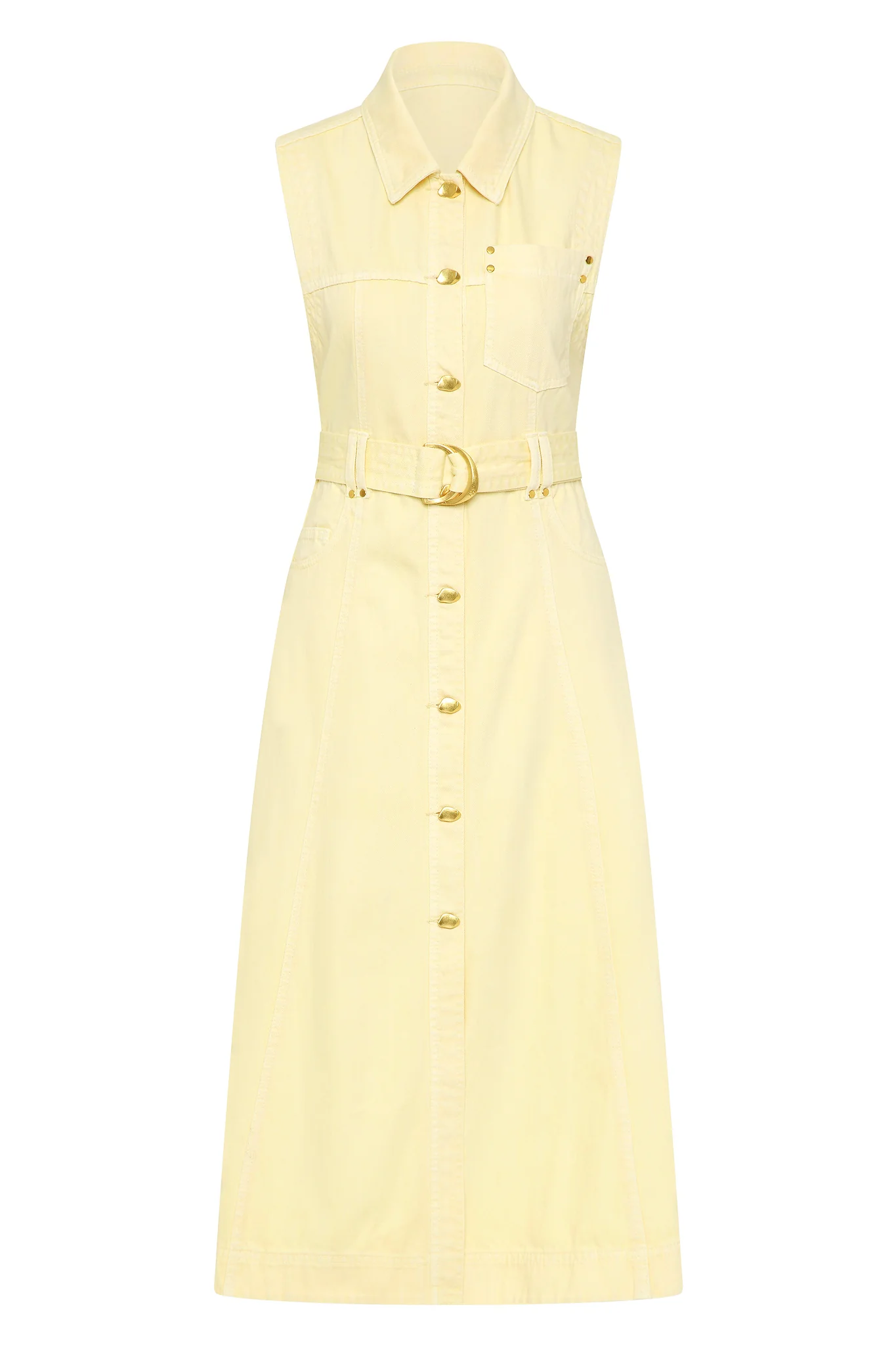 Ray Denim Midi Dress - Image 2